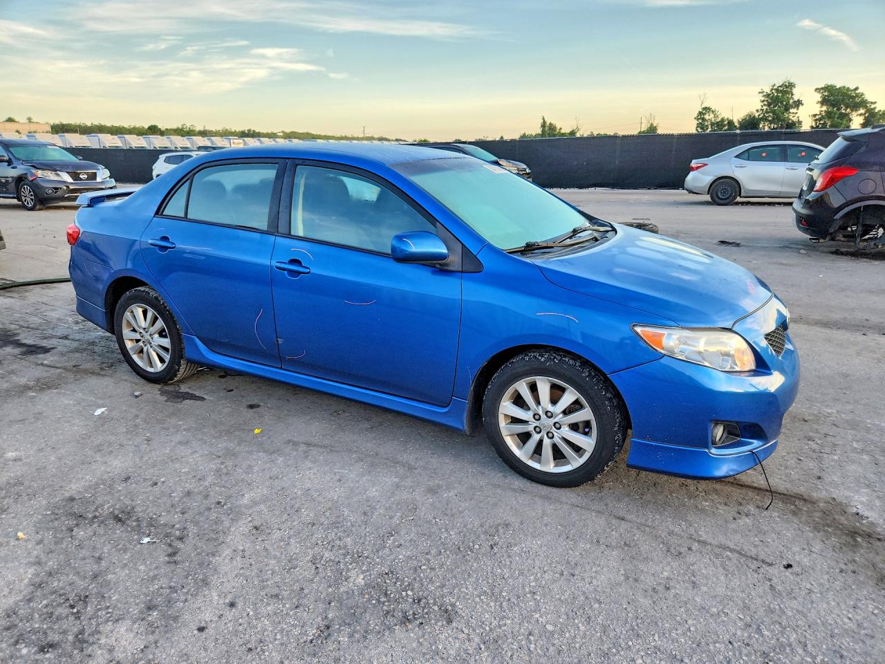 2010 Toyota Corolla S Blue vin: 2T1BU4EE9AC374154