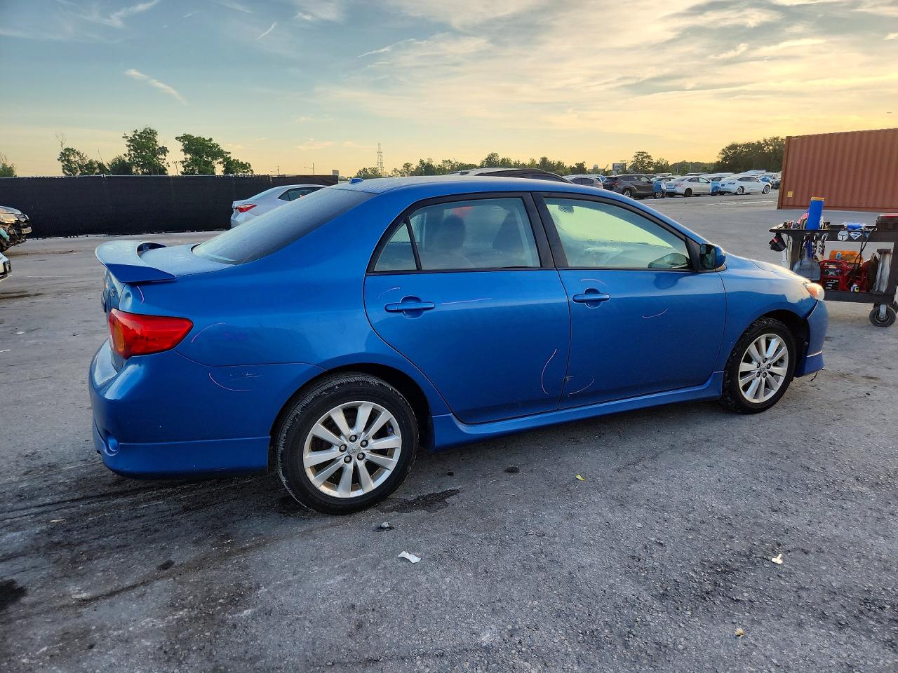 2010 Toyota Corolla S Blue vin: 2T1BU4EE9AC374154