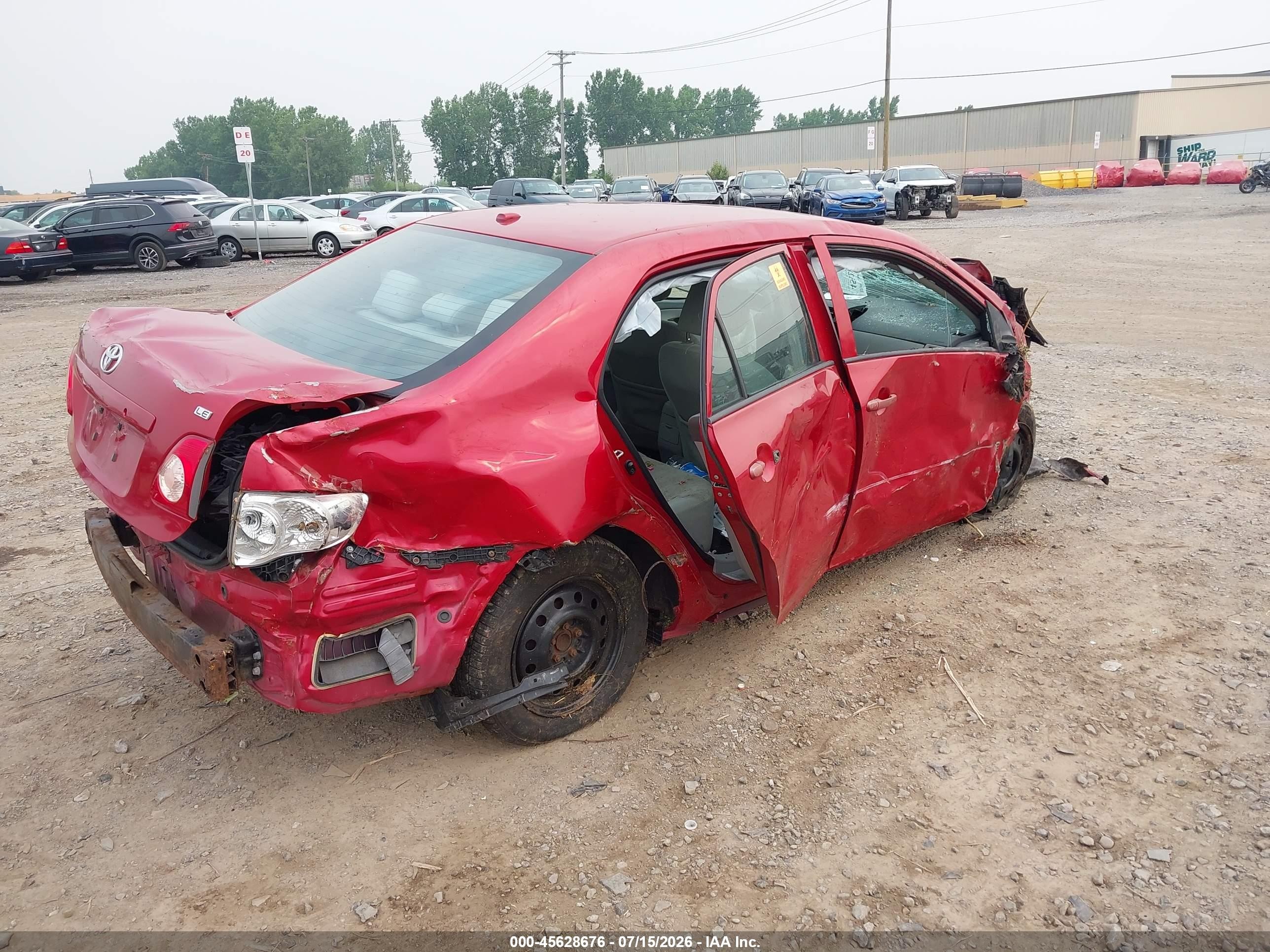 2010 Toyota Corolla Le Red vin: 2T1BU4EE9AC391987