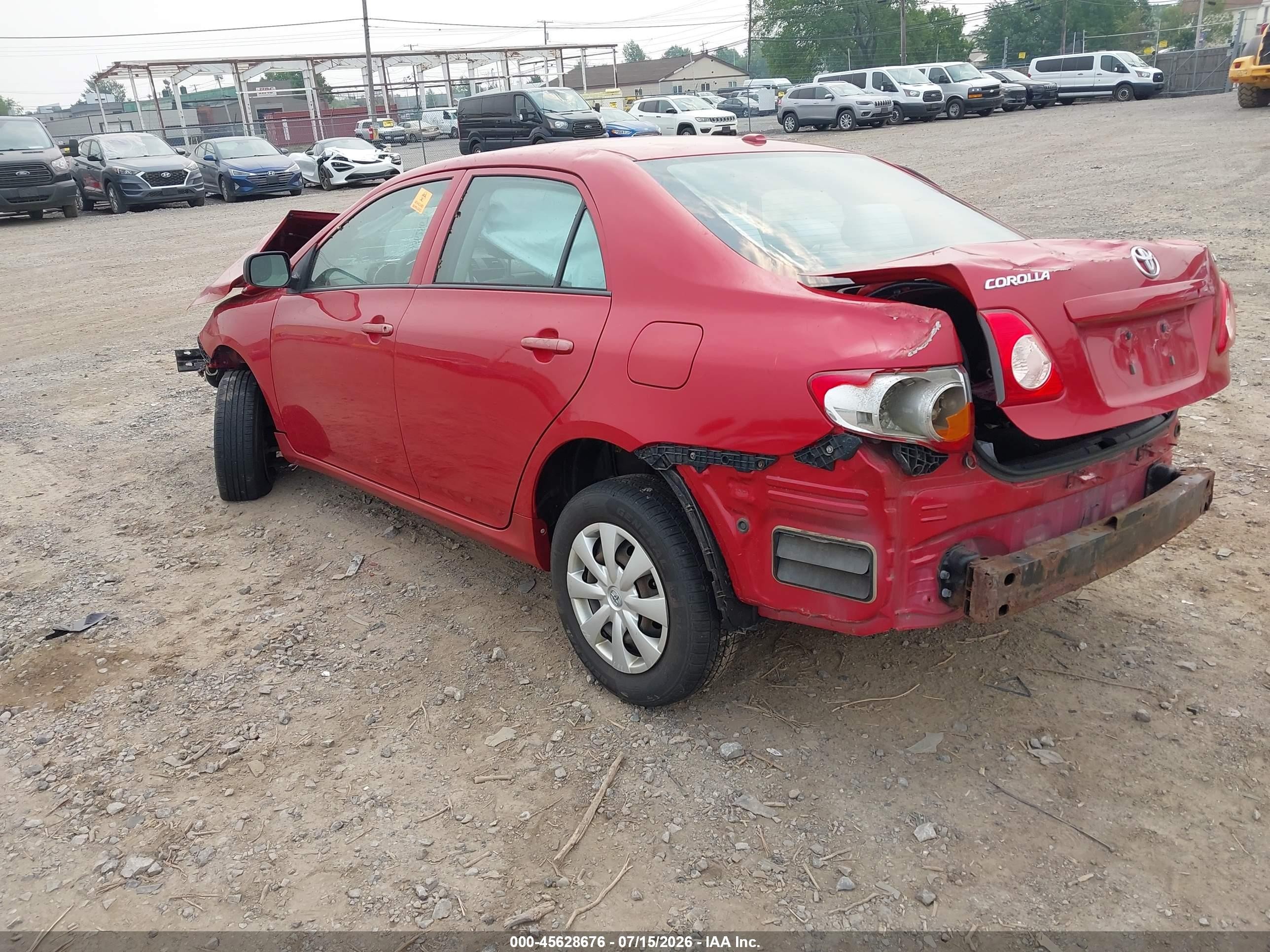 2010 Toyota Corolla Le Red vin: 2T1BU4EE9AC391987