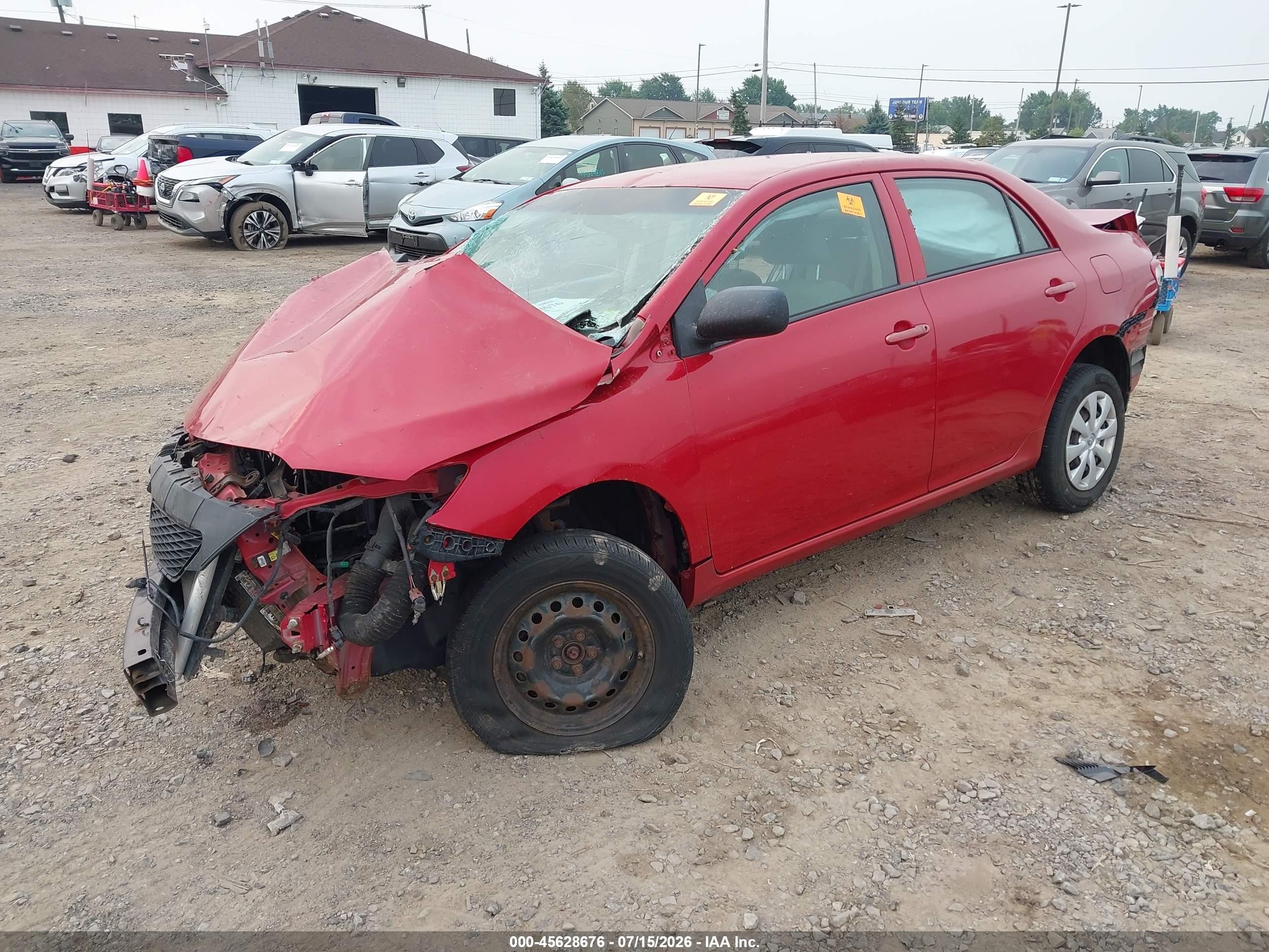 2010 Toyota Corolla Le Red vin: 2T1BU4EE9AC391987