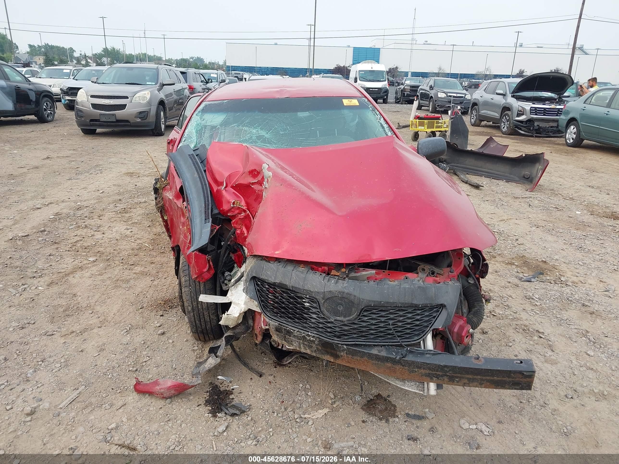 2010 Toyota Corolla Le Red vin: 2T1BU4EE9AC391987
