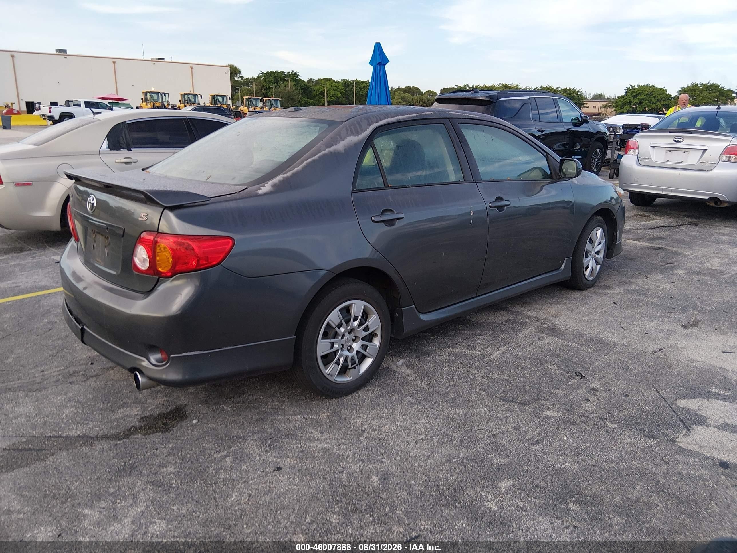 2010 Toyota Corolla S Gray vin: 2T1BU4EE9AC397028