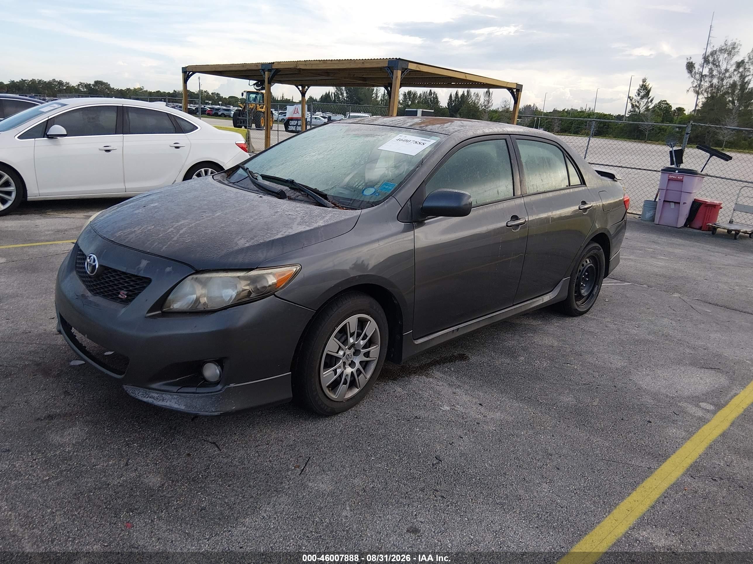 2010 Toyota Corolla S Gray vin: 2T1BU4EE9AC397028