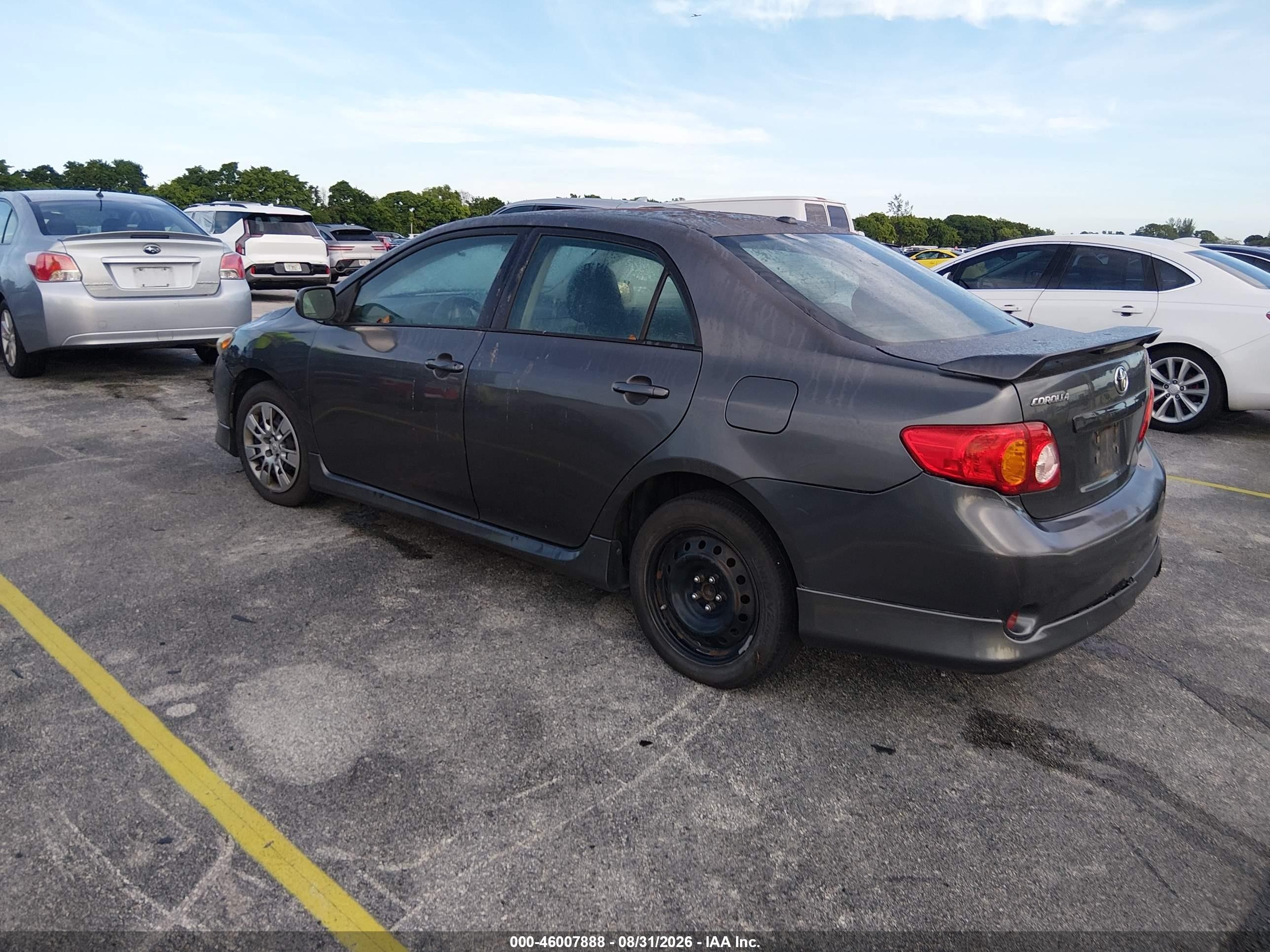 2010 Toyota Corolla S Gray vin: 2T1BU4EE9AC397028