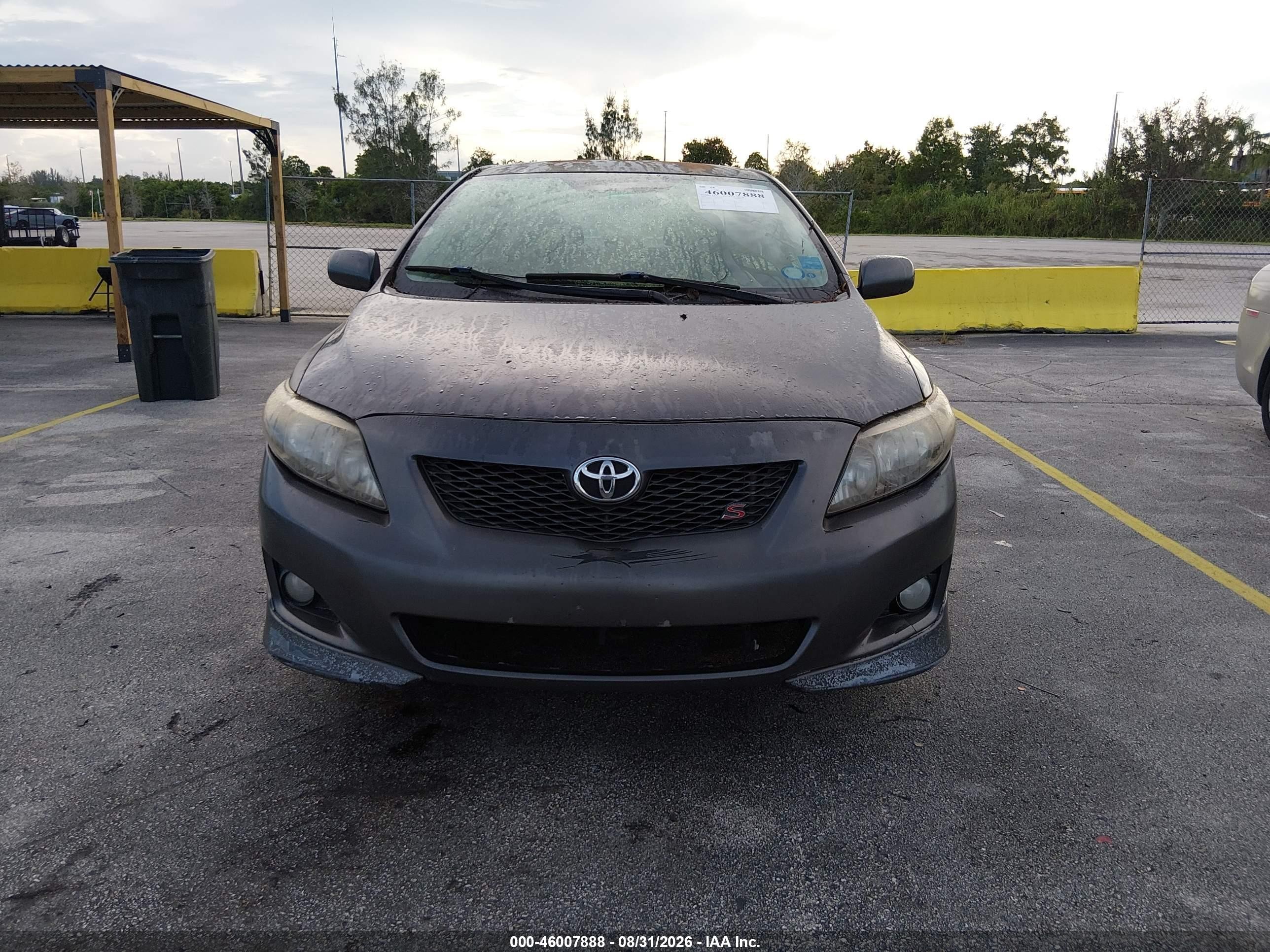 2010 Toyota Corolla S Gray vin: 2T1BU4EE9AC397028