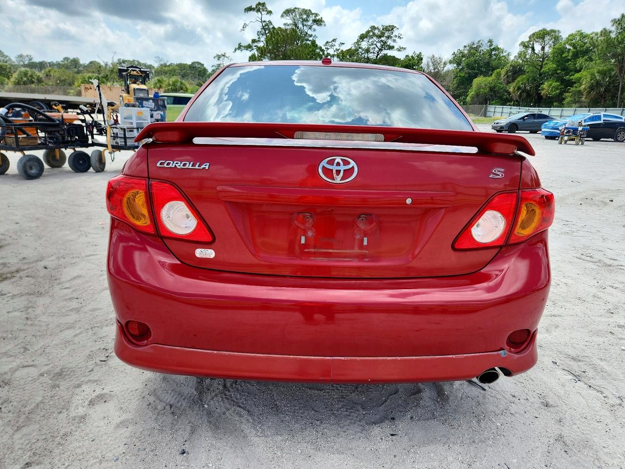 2010 Toyota Corolla S Red vin: 2T1BU4EE9AC411719