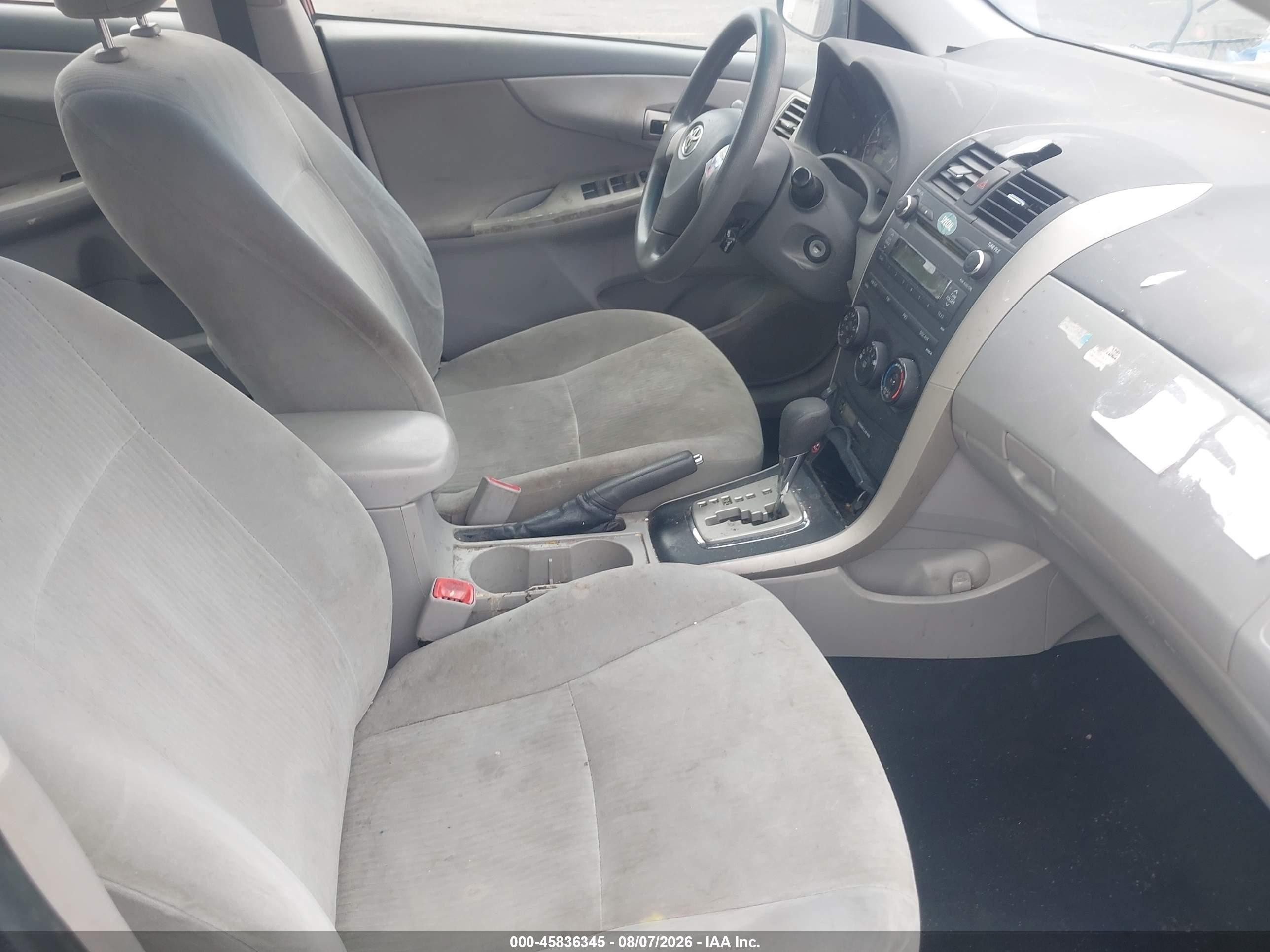 2010 Toyota Corolla Le Серый vin: 2T1BU4EE9AC422669