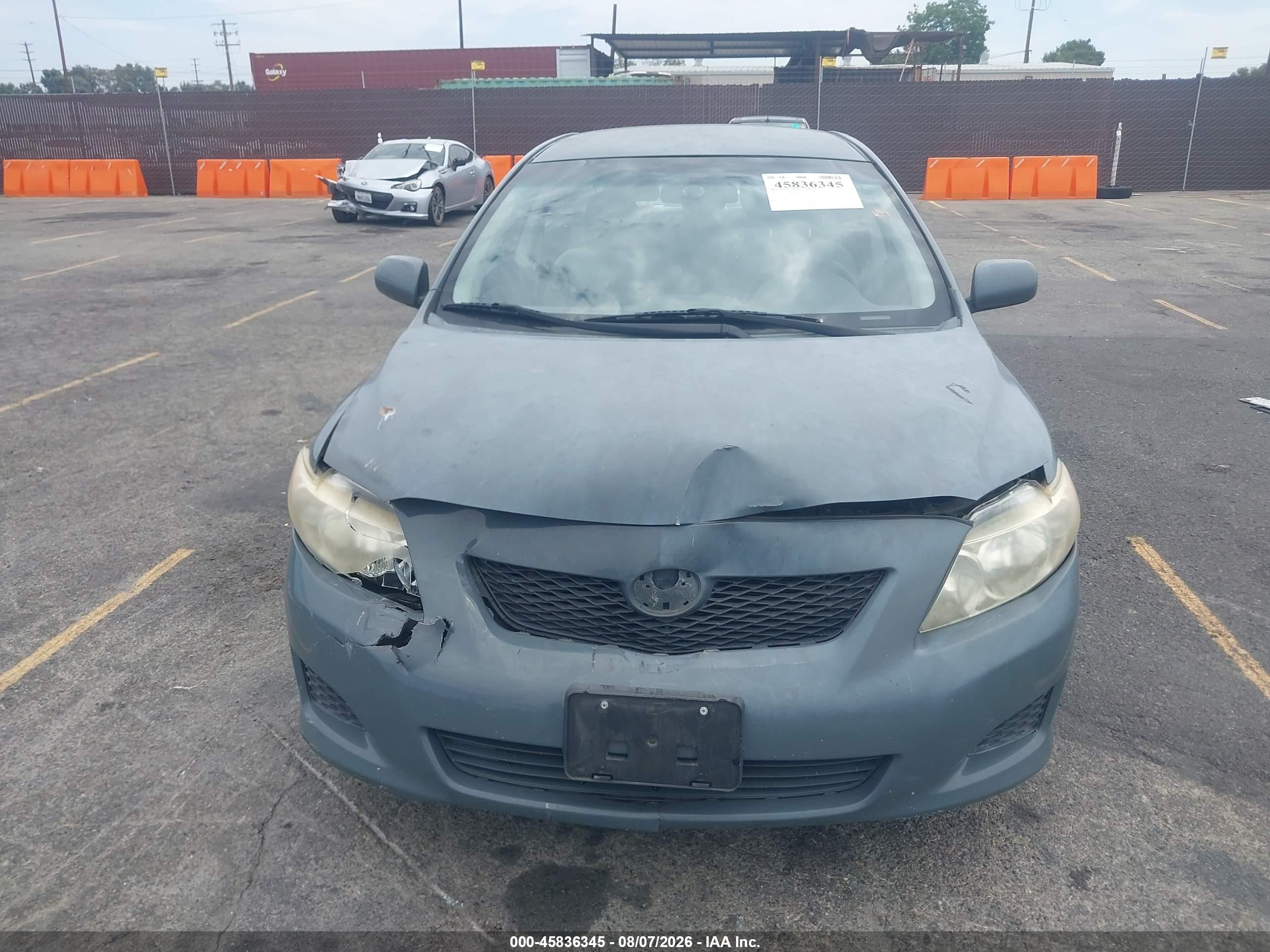 2010 Toyota Corolla Le Серый vin: 2T1BU4EE9AC422669