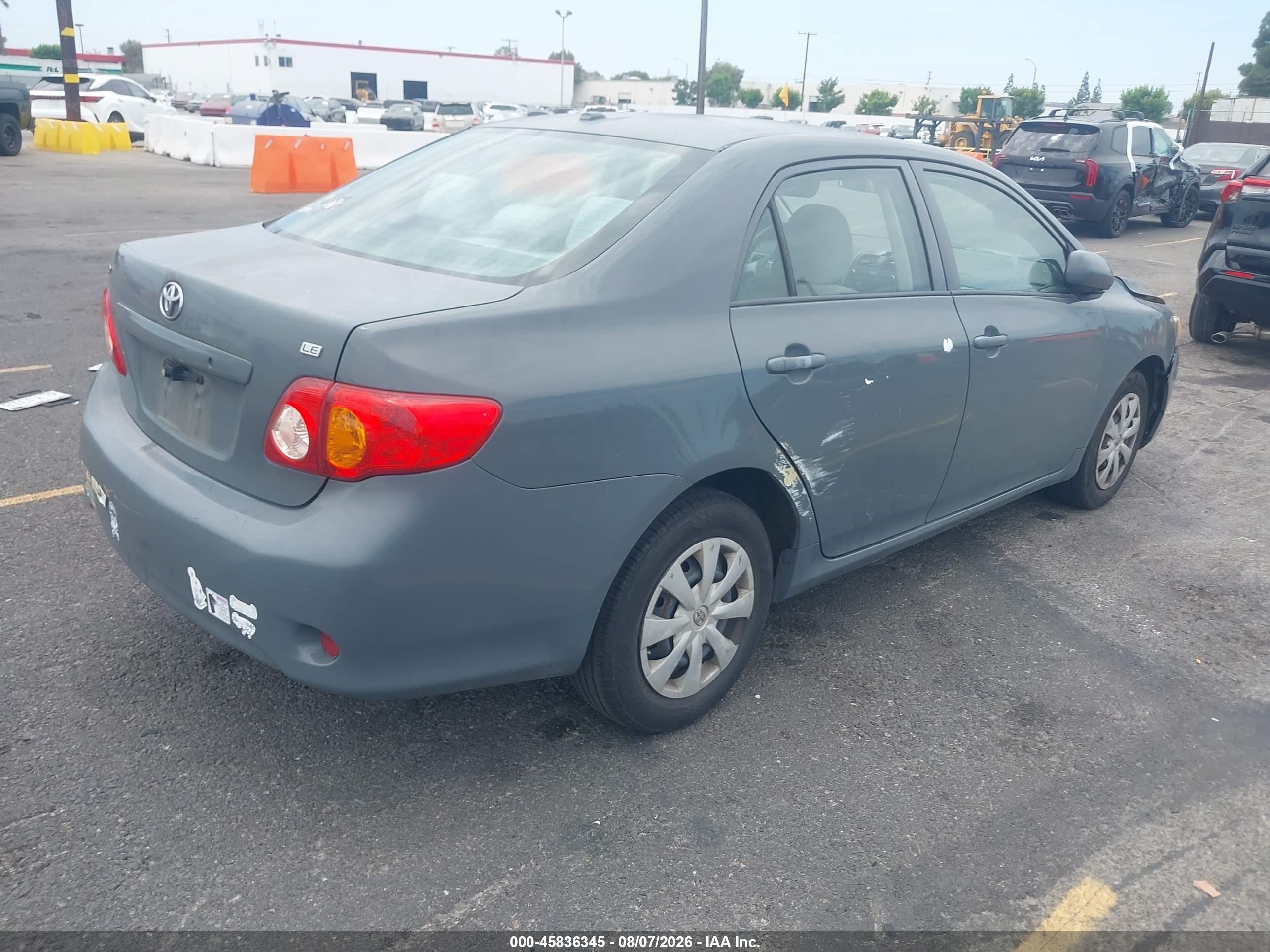 2010 Toyota Corolla Le Серый vin: 2T1BU4EE9AC422669