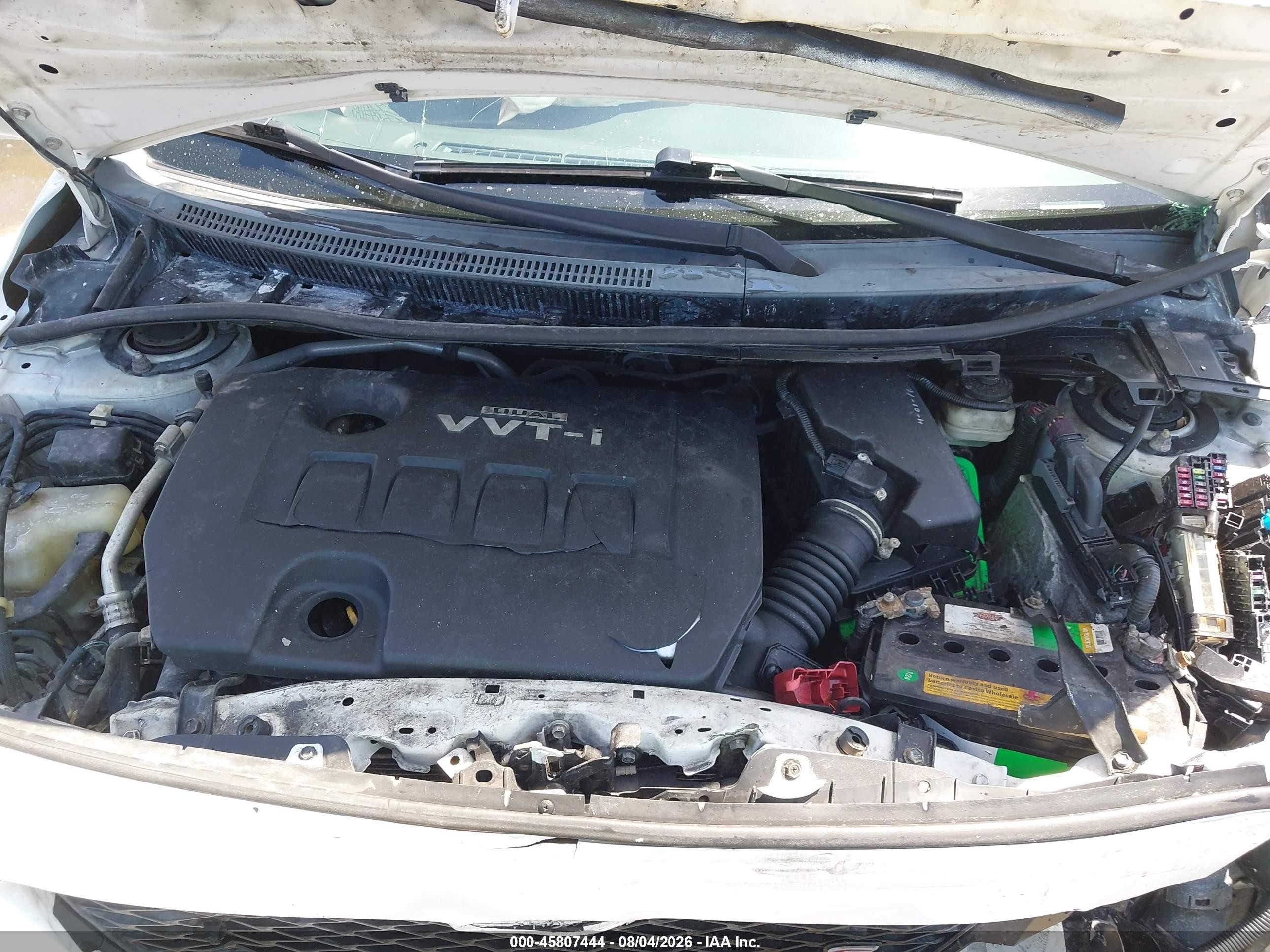 2010 Toyota Corolla S White vin: 2T1BU4EE9AC424972