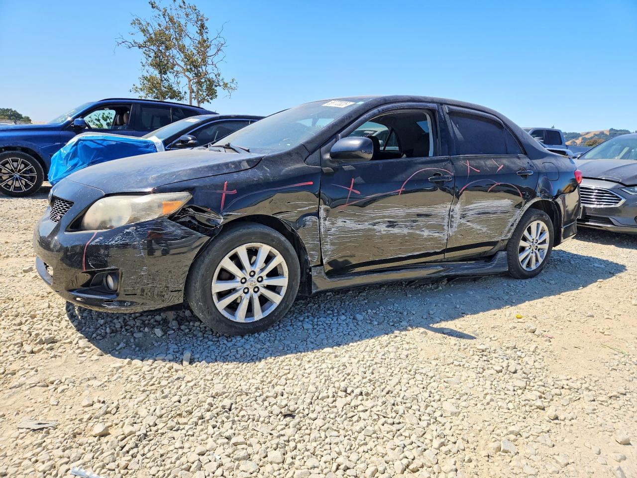2010 Toyota Corolla S Black vin: 2T1BU4EE9AC451718