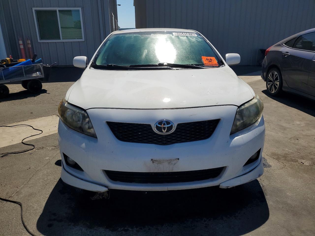 2010 Toyota Corolla S White vin: 2T1BU4EE9AC460080