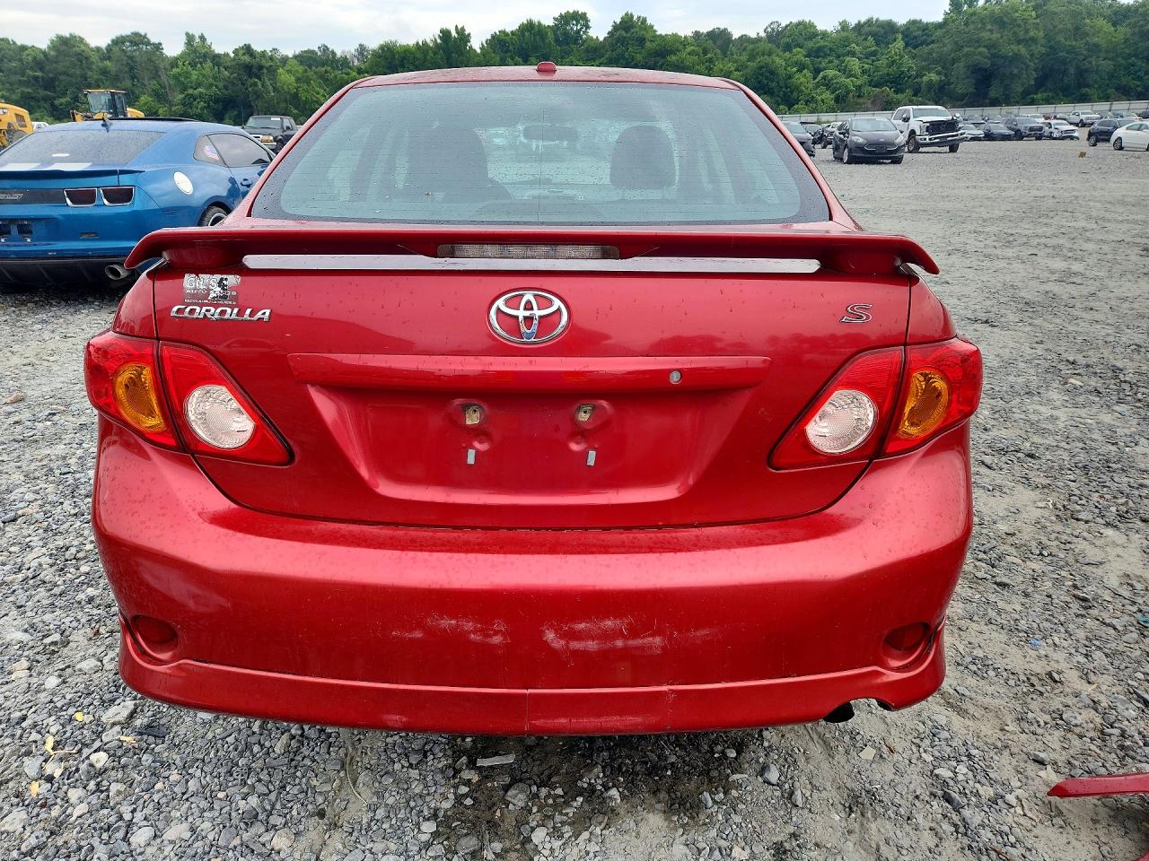 2010 Toyota Corolla S Red vin: 2T1BU4EE9AC463108