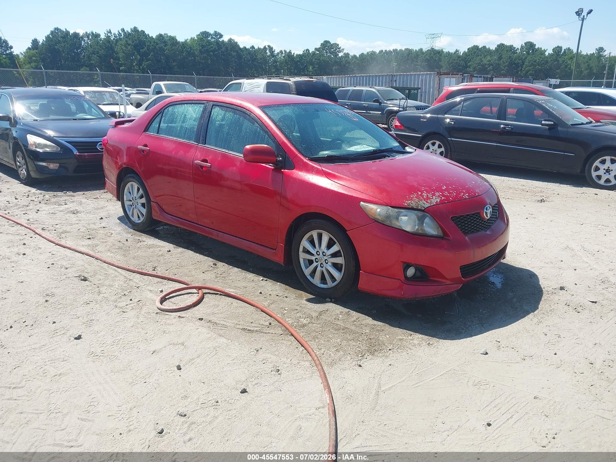 2010 Toyota Corolla S Red vin: 2T1BU4EE9AC481415