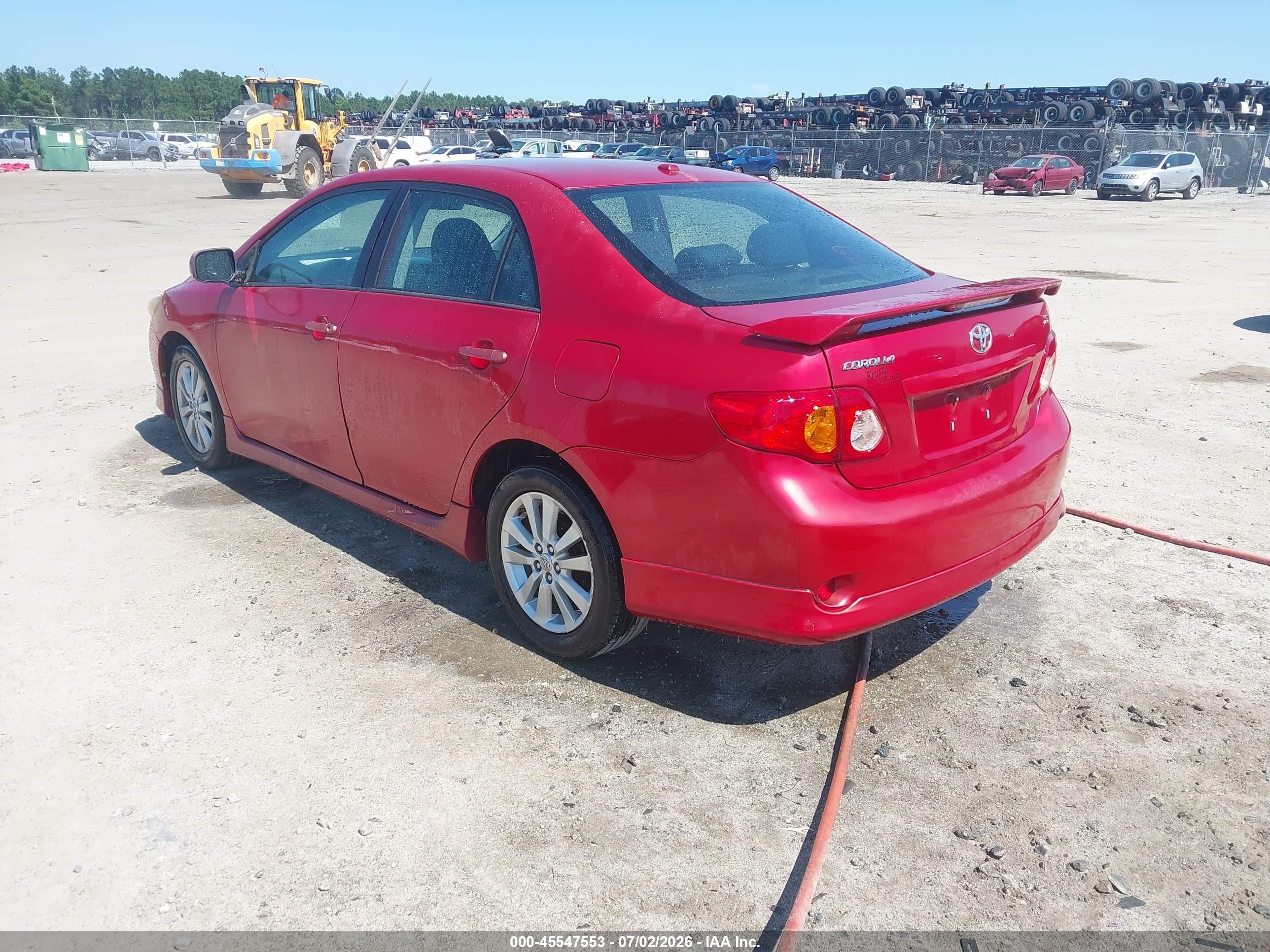 2010 Toyota Corolla S Red vin: 2T1BU4EE9AC481415