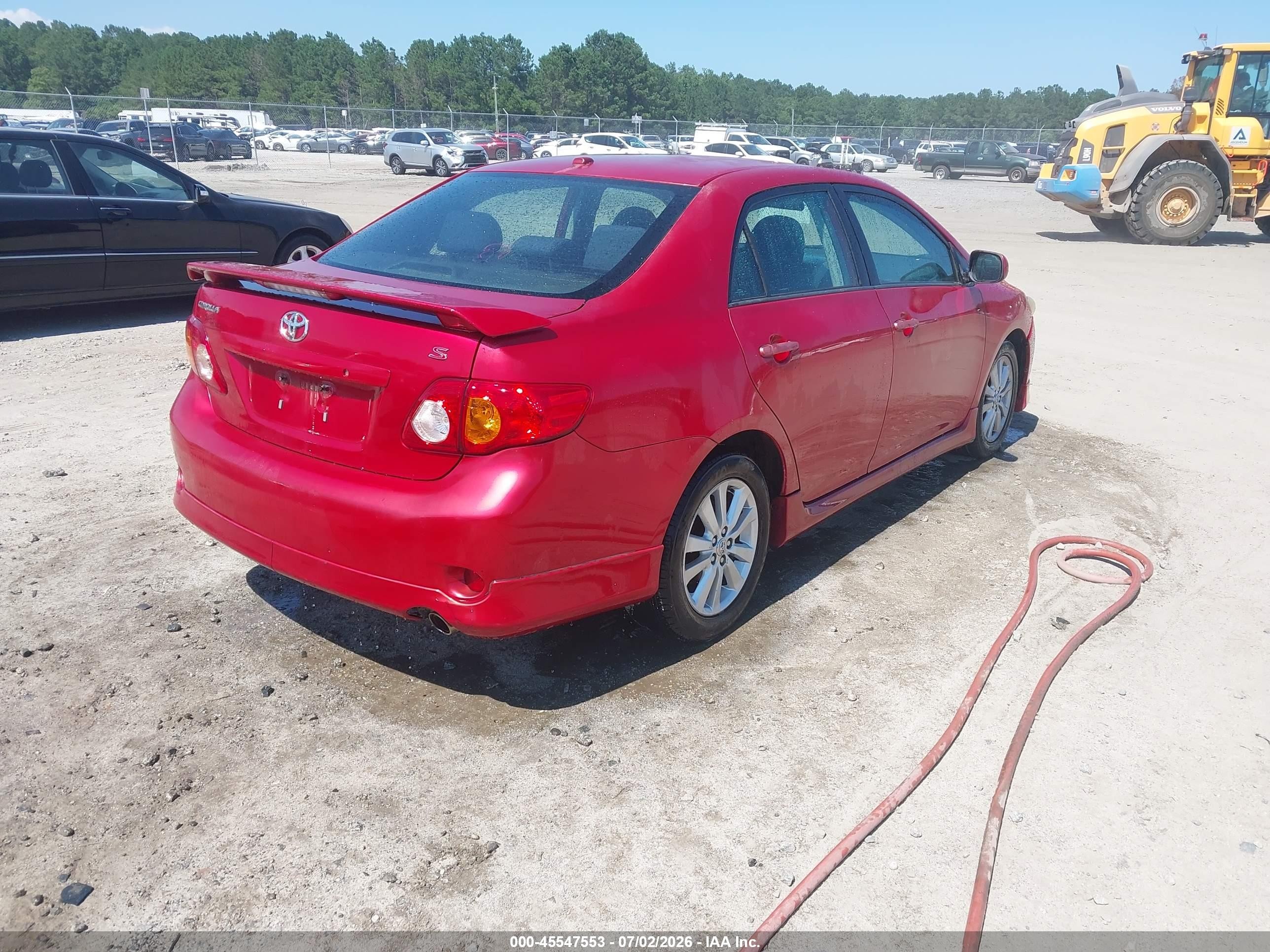 2010 Toyota Corolla S Red vin: 2T1BU4EE9AC481415