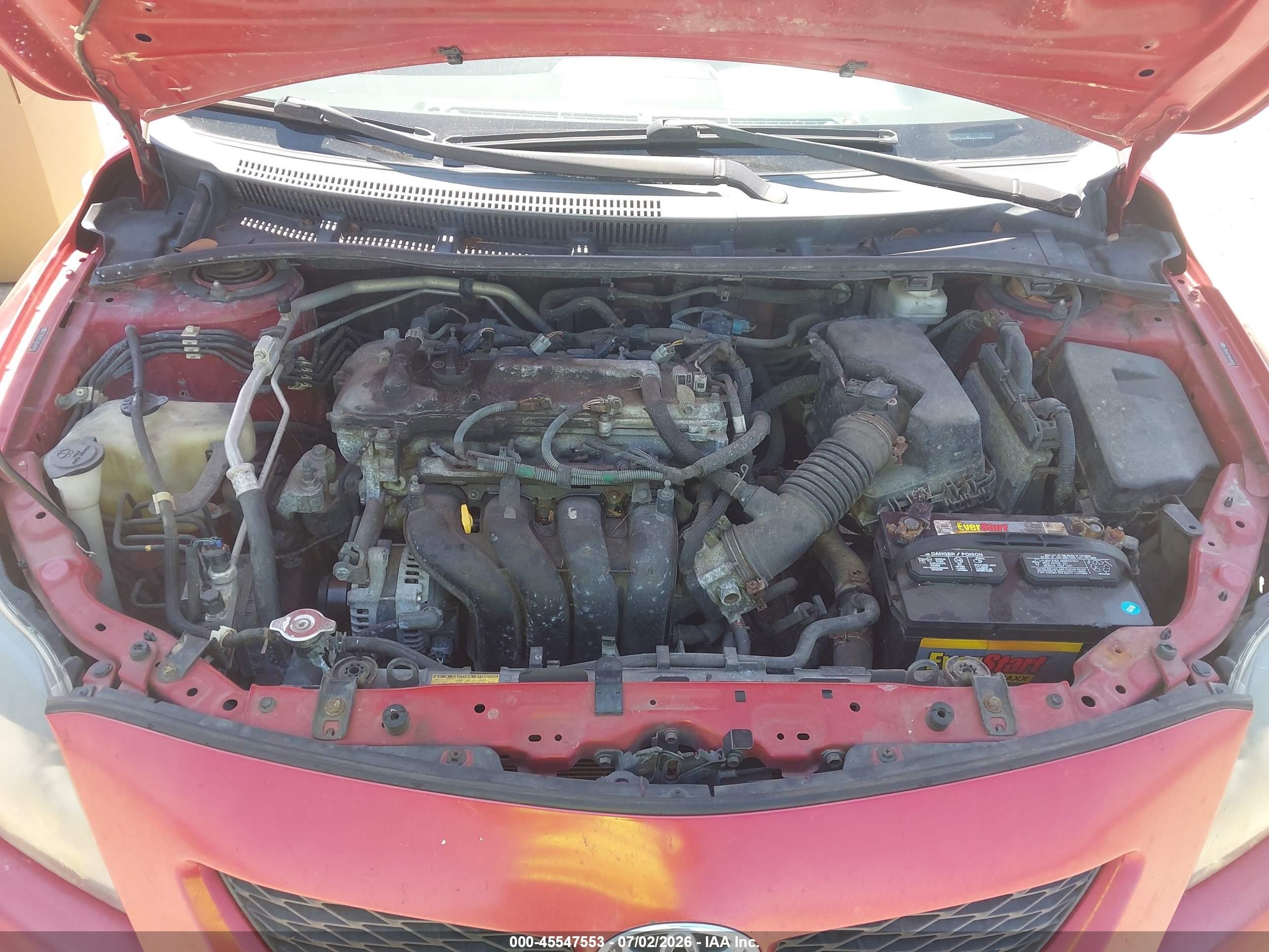 2010 Toyota Corolla S Red vin: 2T1BU4EE9AC481415