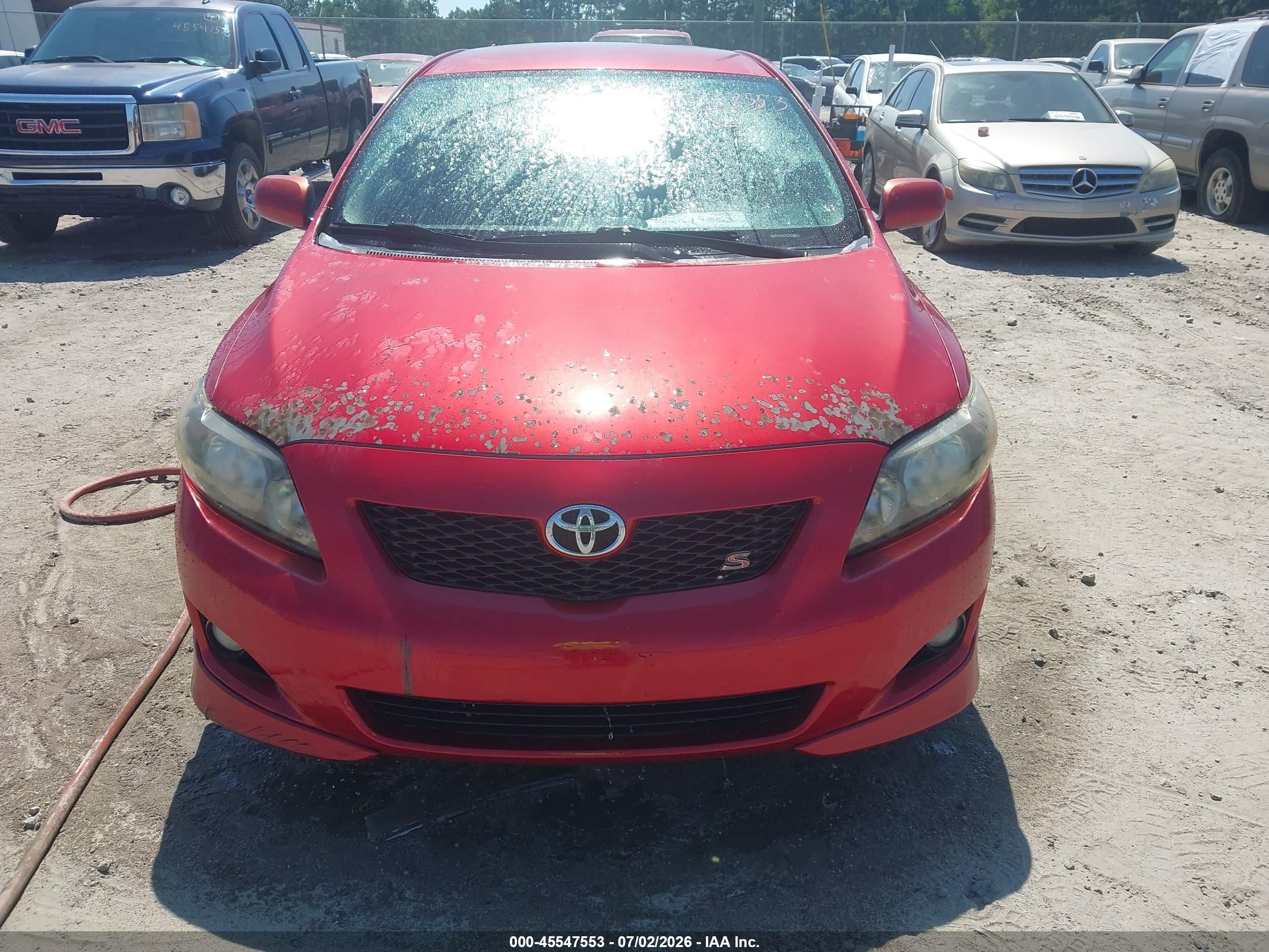 2010 Toyota Corolla S Red vin: 2T1BU4EE9AC481415