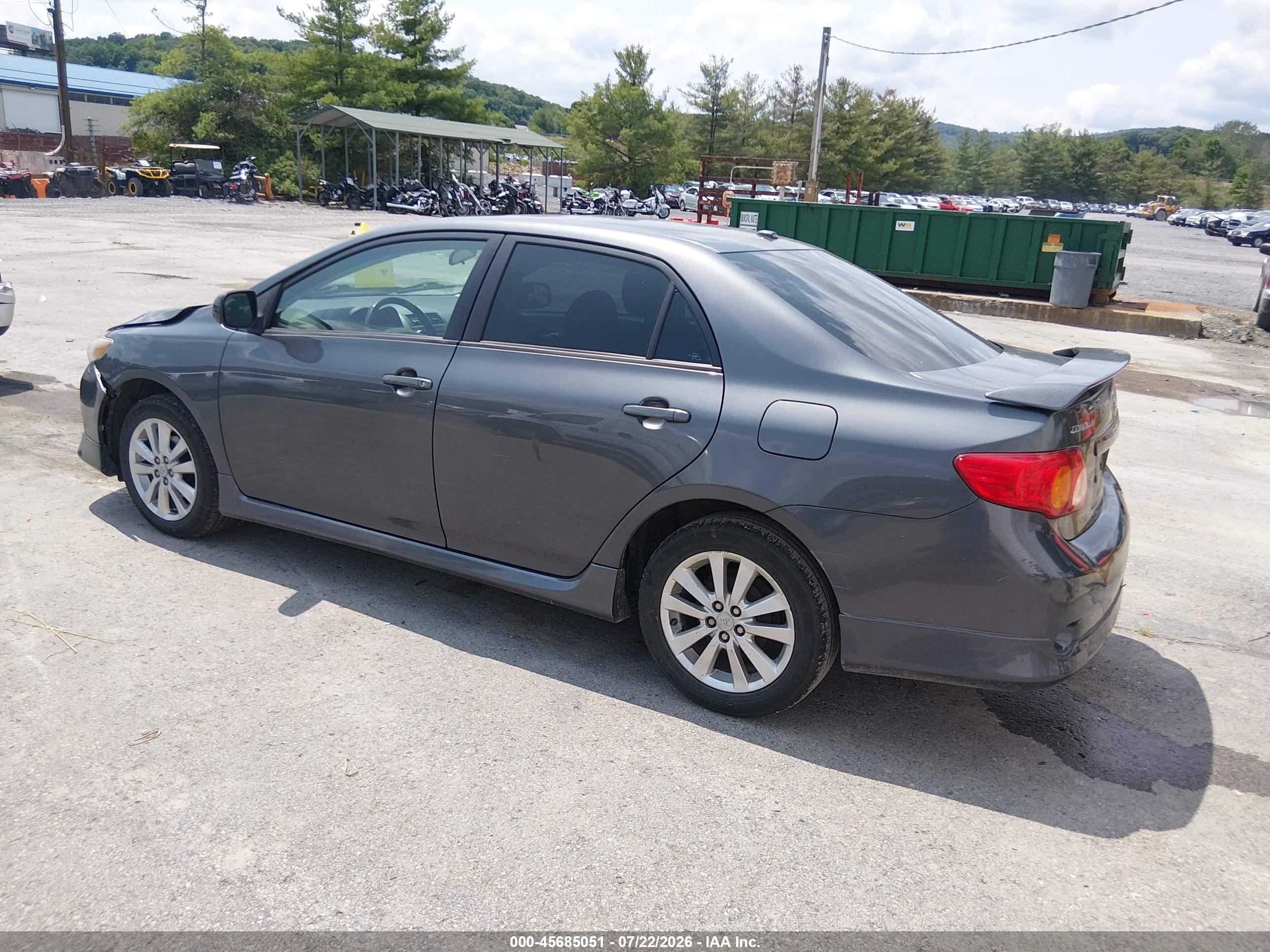 2010 Toyota Corolla S Gray vin: 2T1BU4EE9AC497906