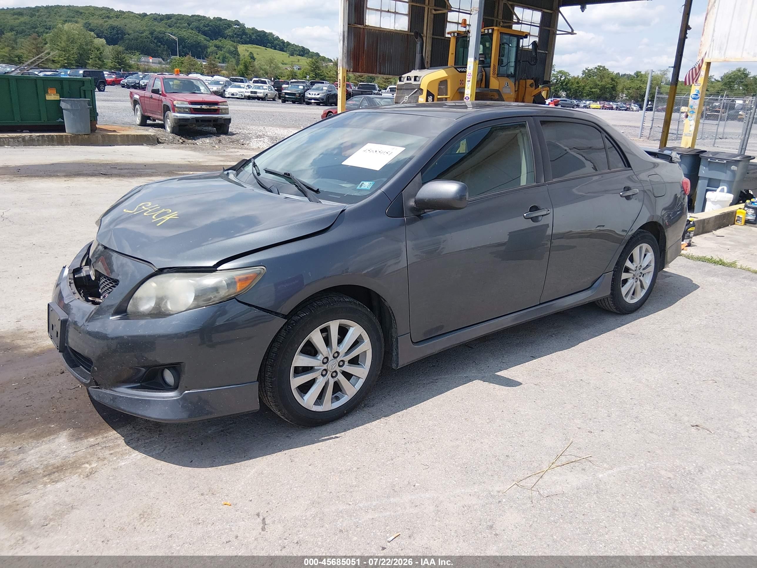 2010 Toyota Corolla S Gray vin: 2T1BU4EE9AC497906