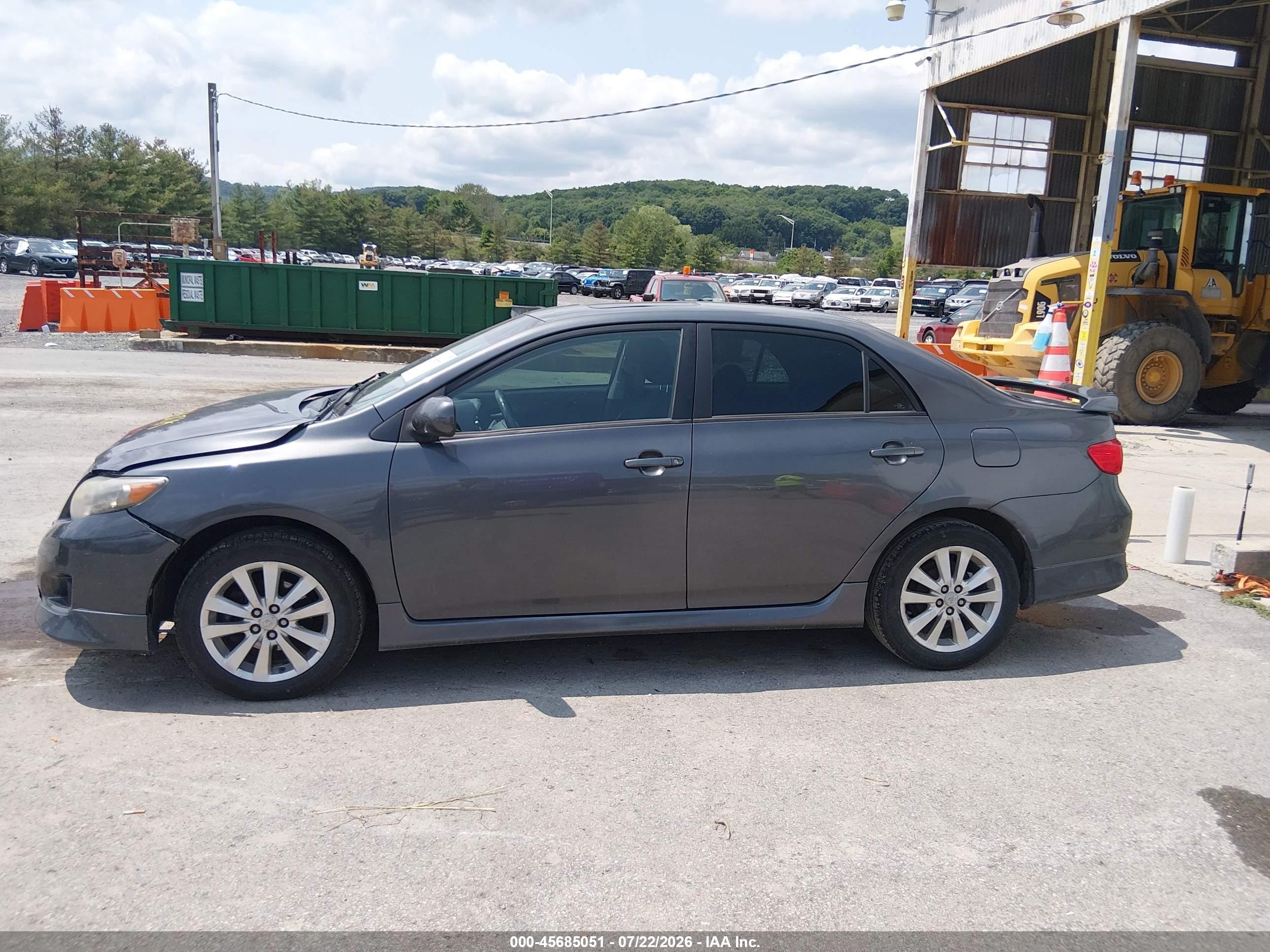 2010 Toyota Corolla S Gray vin: 2T1BU4EE9AC497906