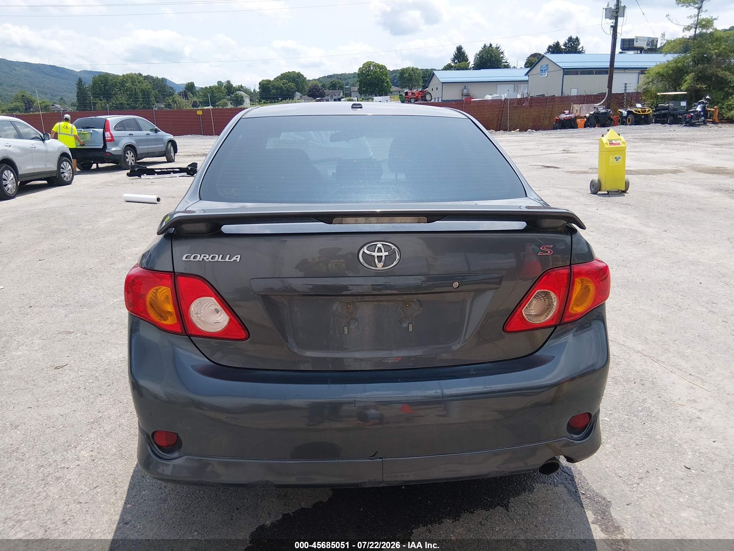 2010 Toyota Corolla S Gray vin: 2T1BU4EE9AC497906