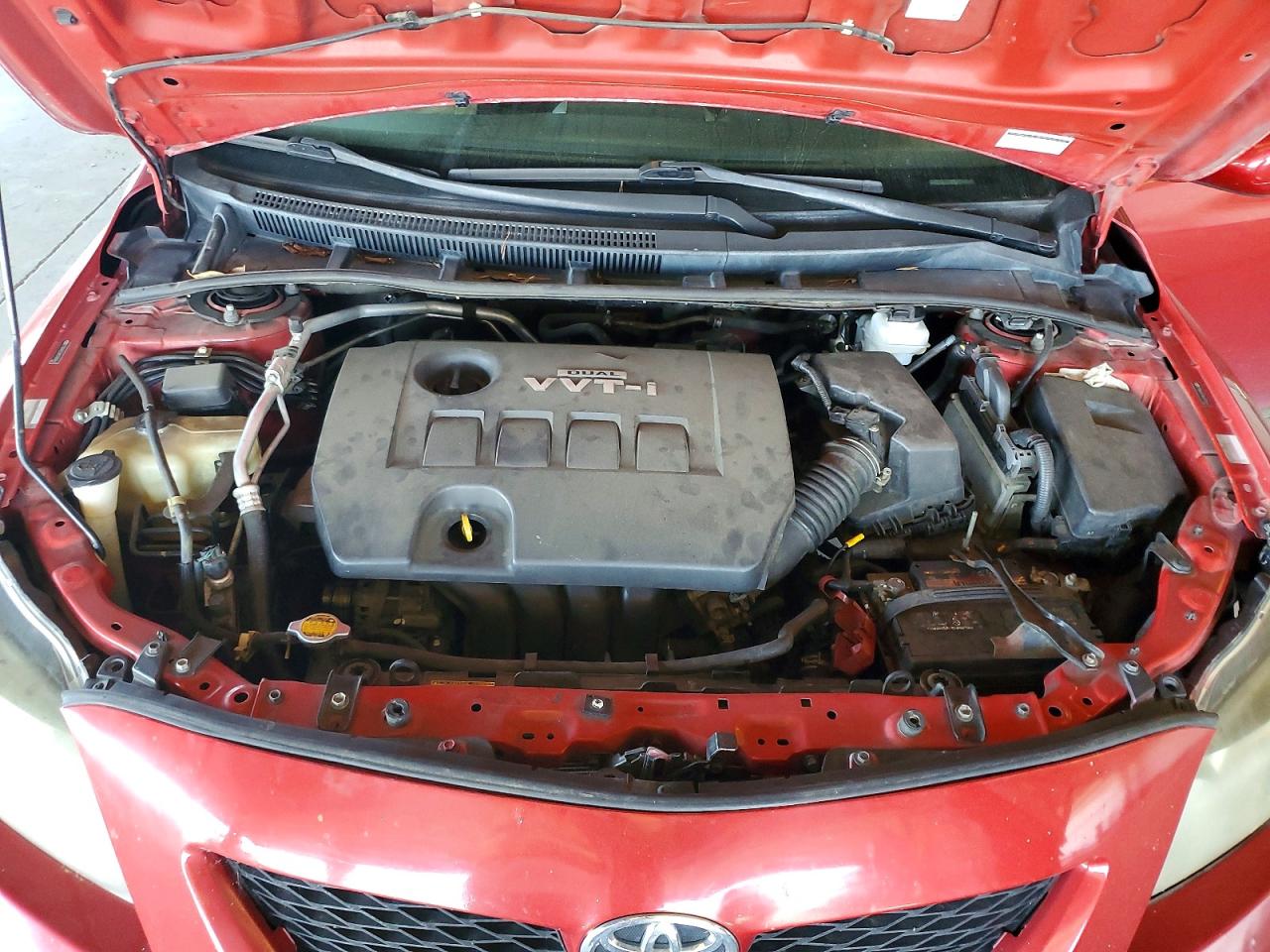 2010 Toyota Corolla Base Burgundy vin: 2T1BU4EE9AC500044
