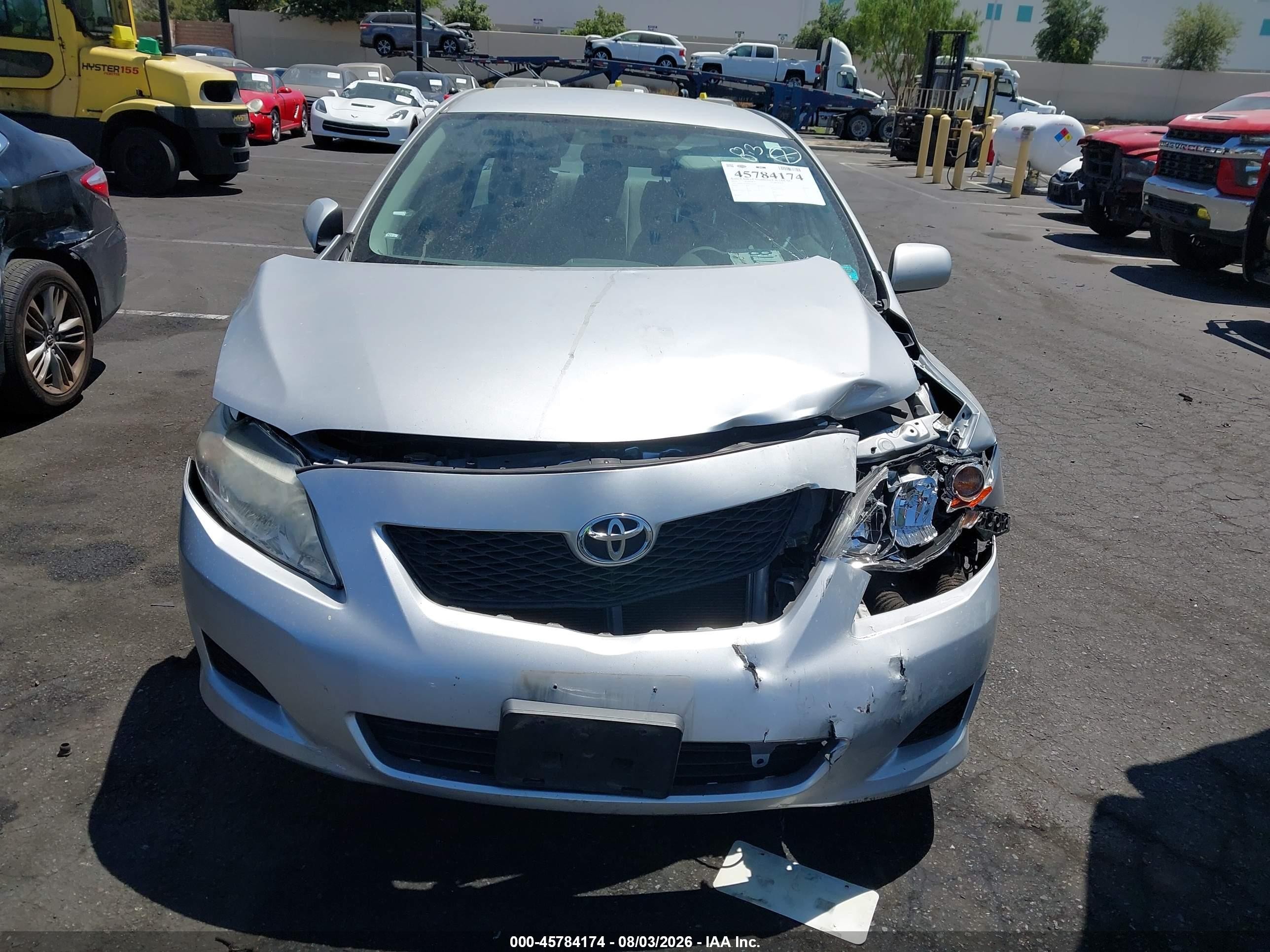 2010 Toyota Corolla Le Серебряный vin: 2T1BU4EE9AC518267