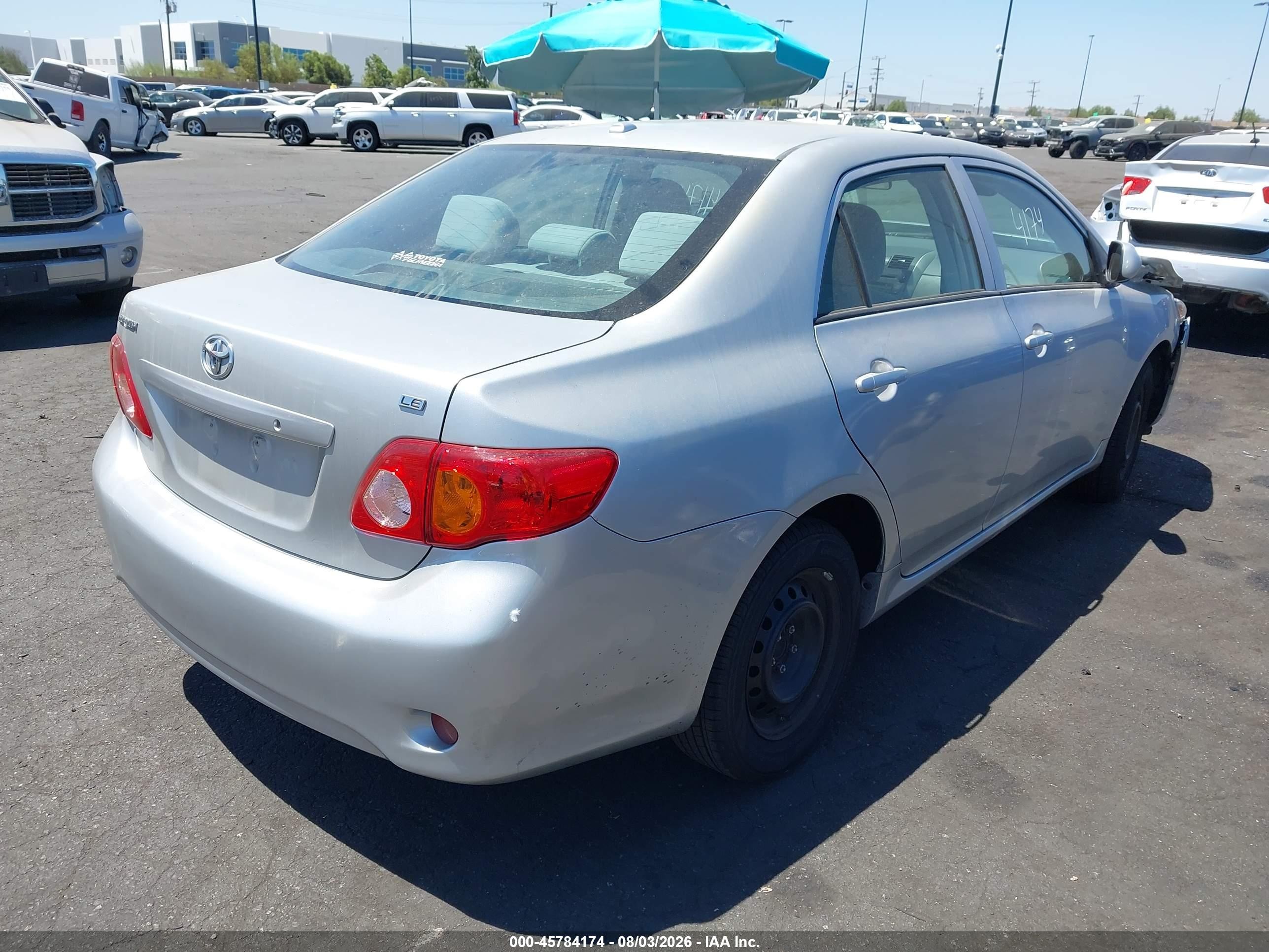 2010 Toyota Corolla Le Серебряный vin: 2T1BU4EE9AC518267