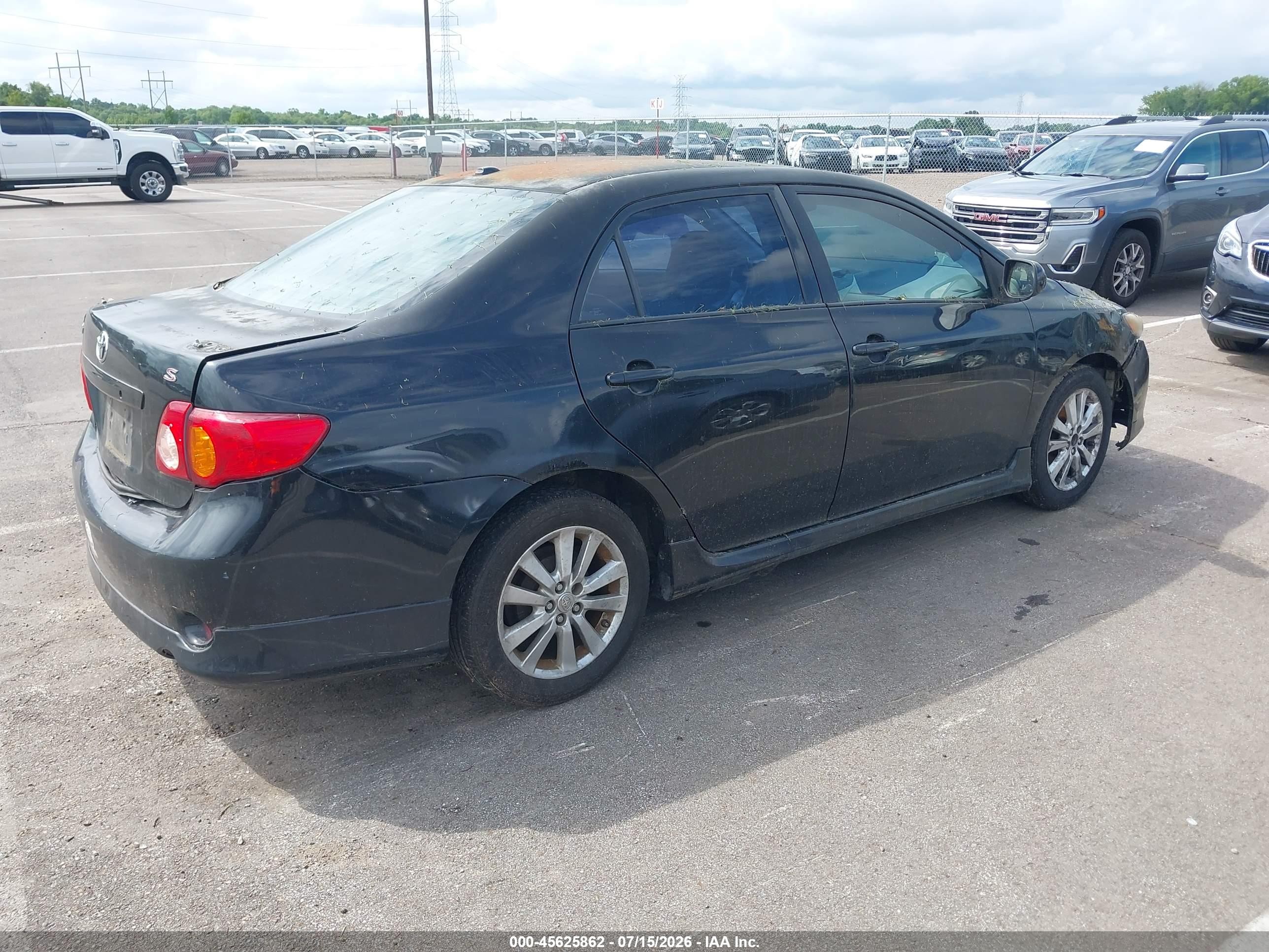 2010 Toyota Corolla S Black vin: 2T1BU4EE9AC522321