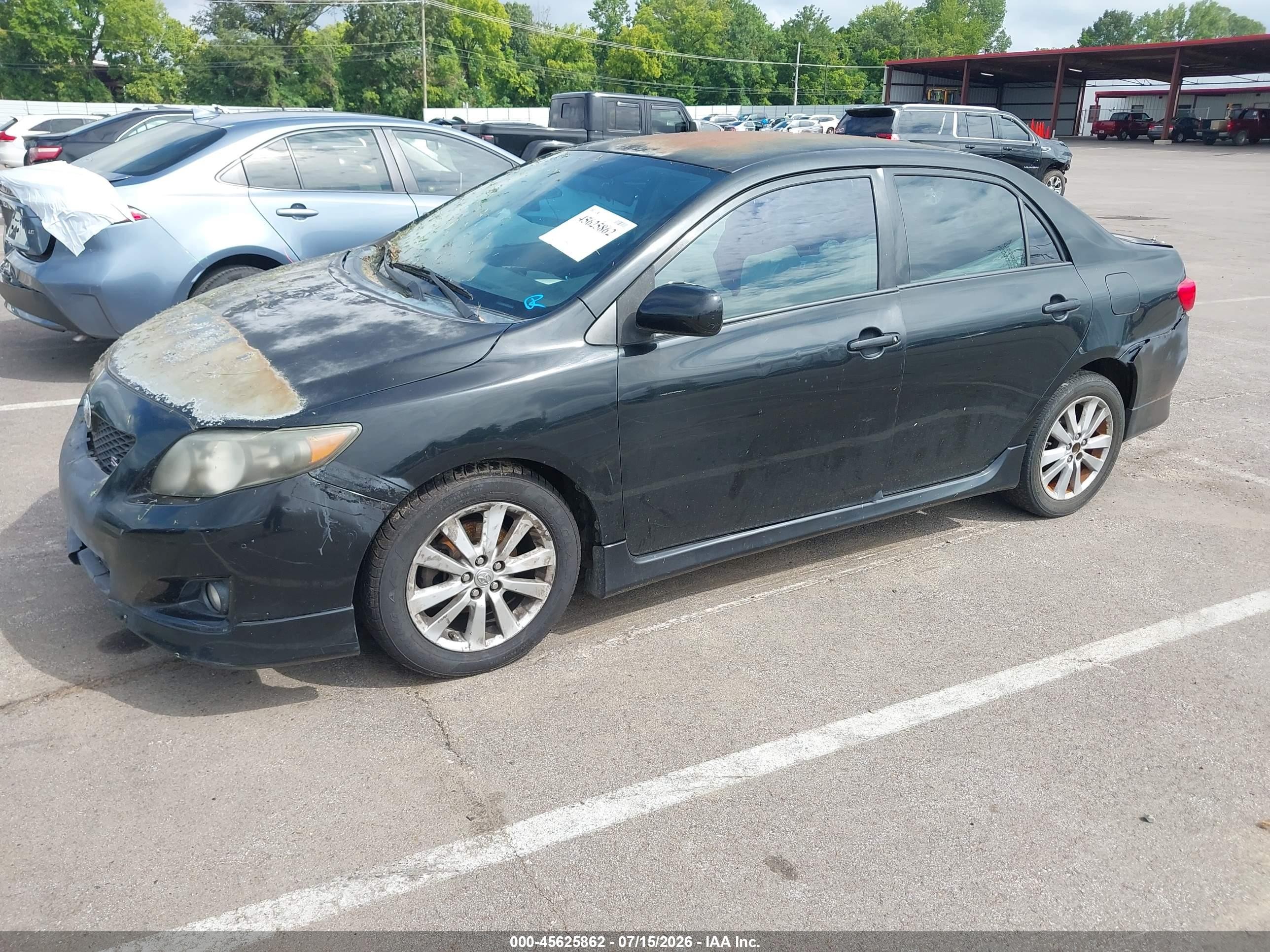 2010 Toyota Corolla S Black vin: 2T1BU4EE9AC522321