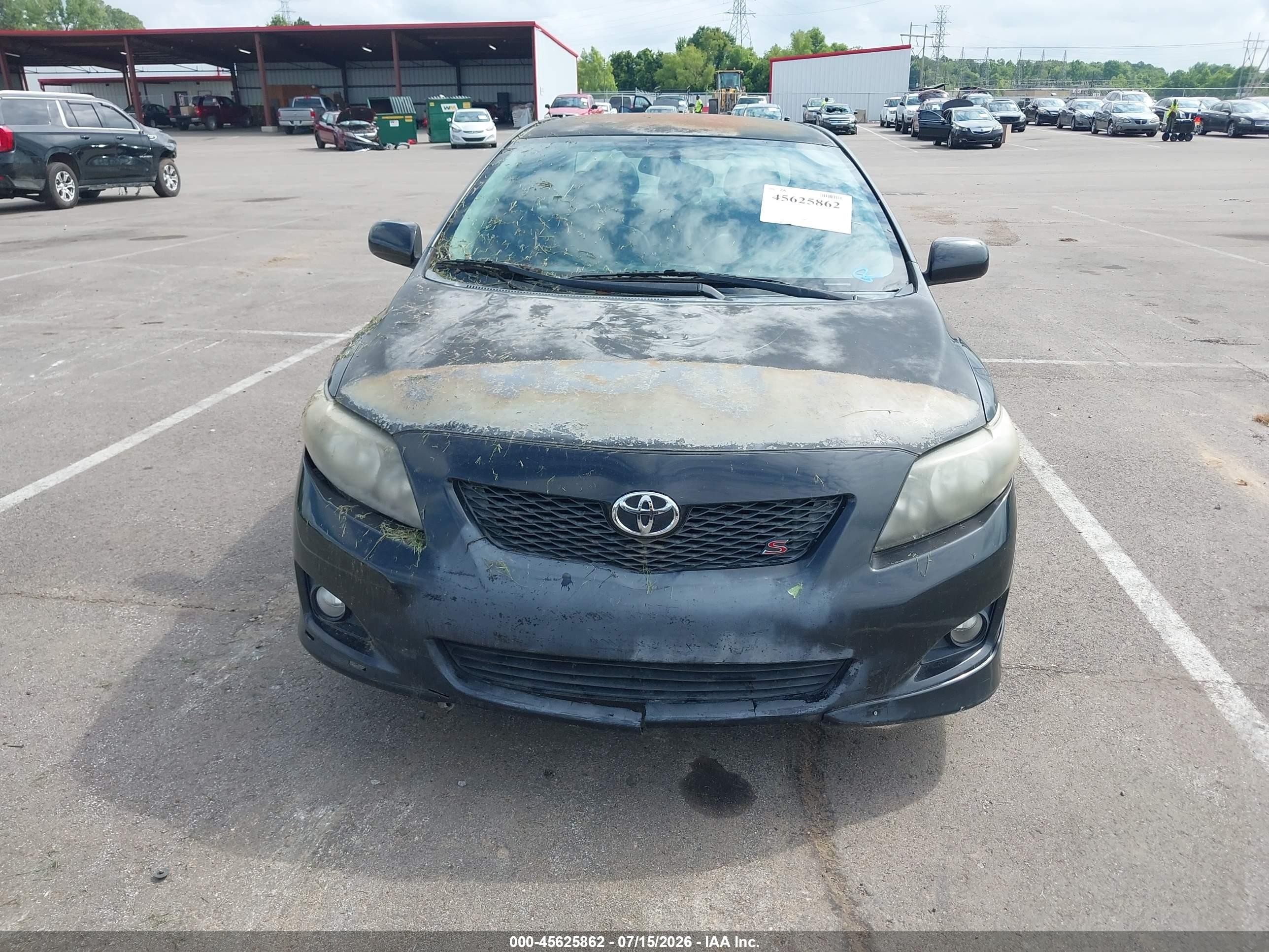 2010 Toyota Corolla S Black vin: 2T1BU4EE9AC522321