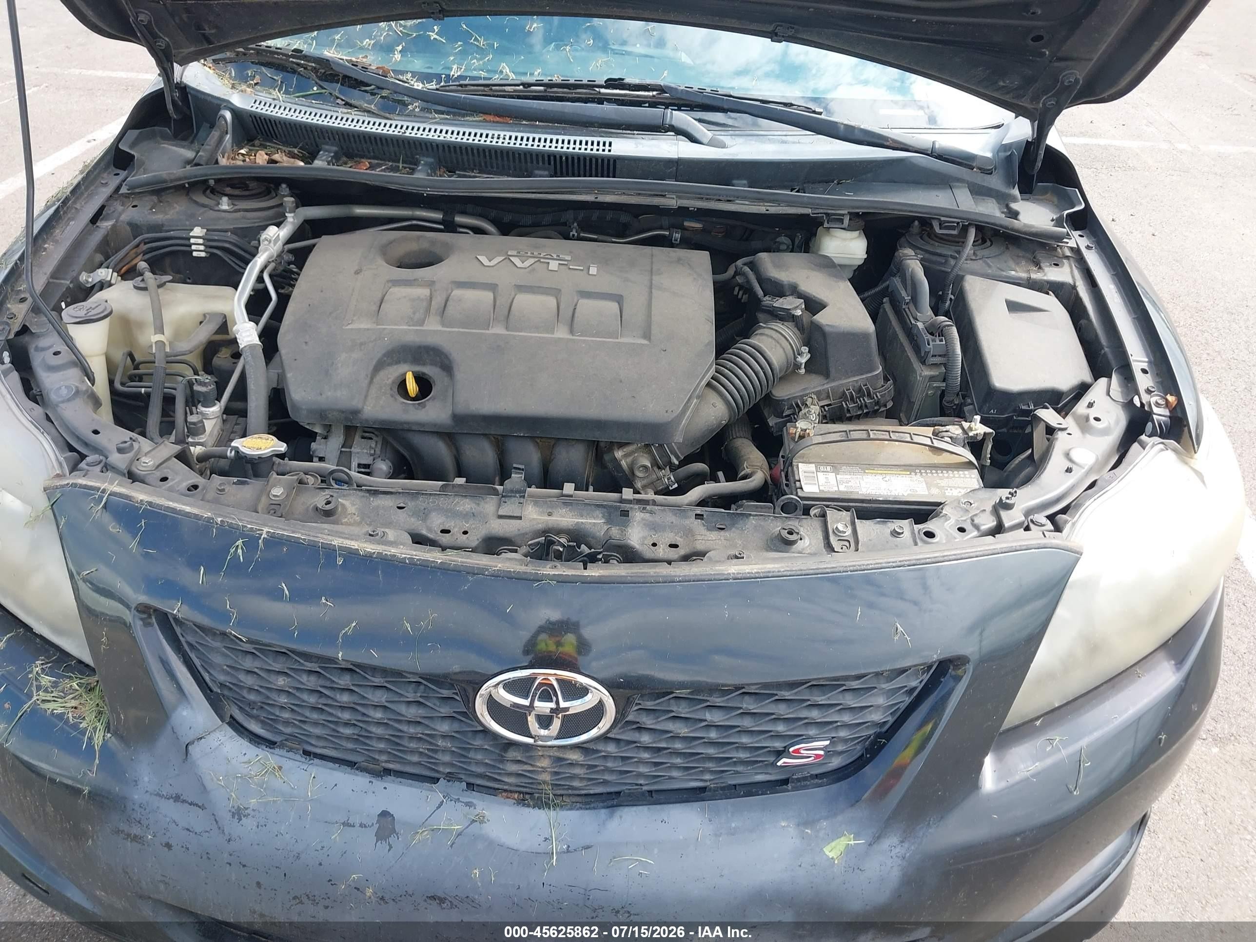 2010 Toyota Corolla S Black vin: 2T1BU4EE9AC522321