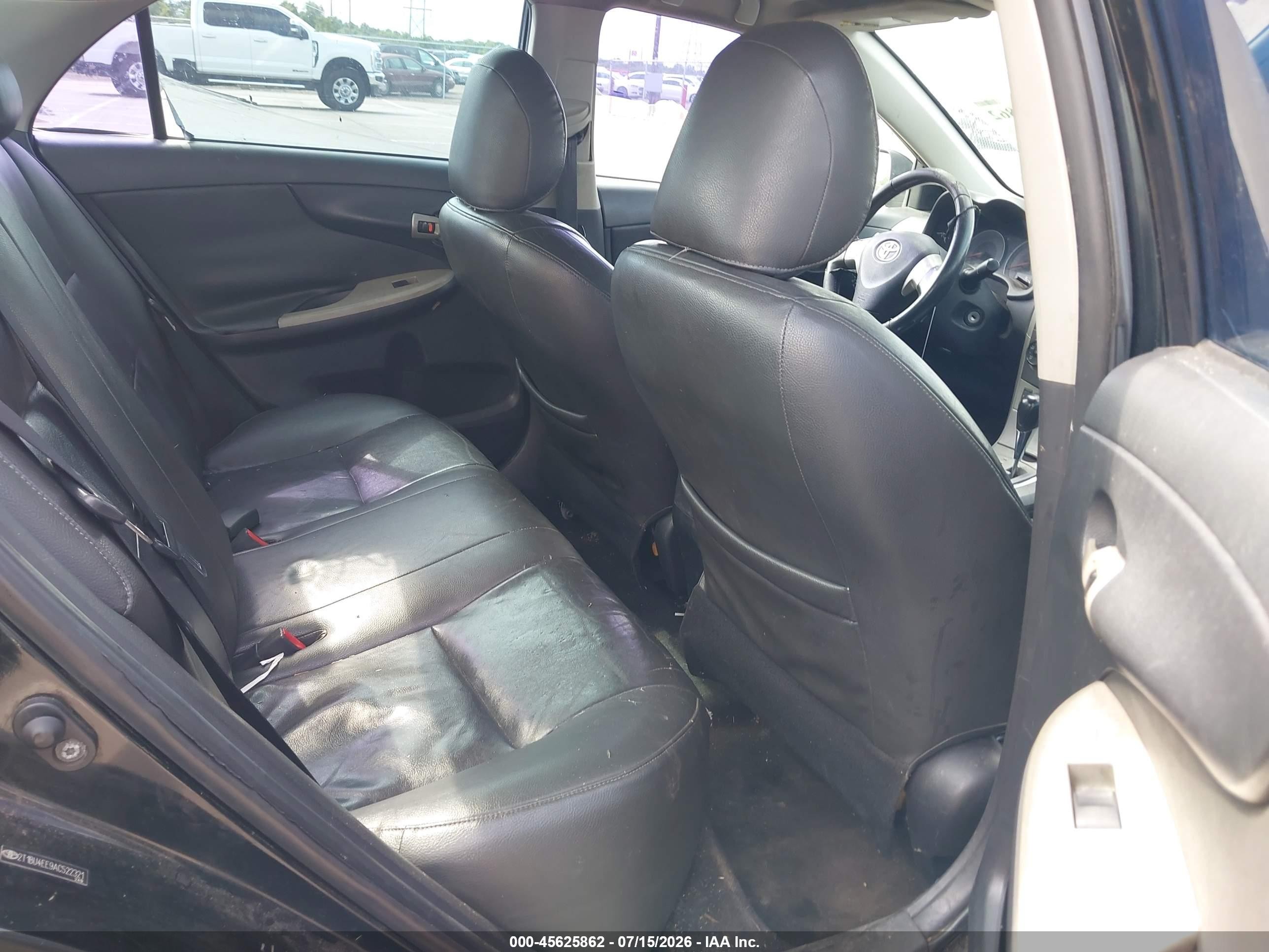 2010 Toyota Corolla S Black vin: 2T1BU4EE9AC522321