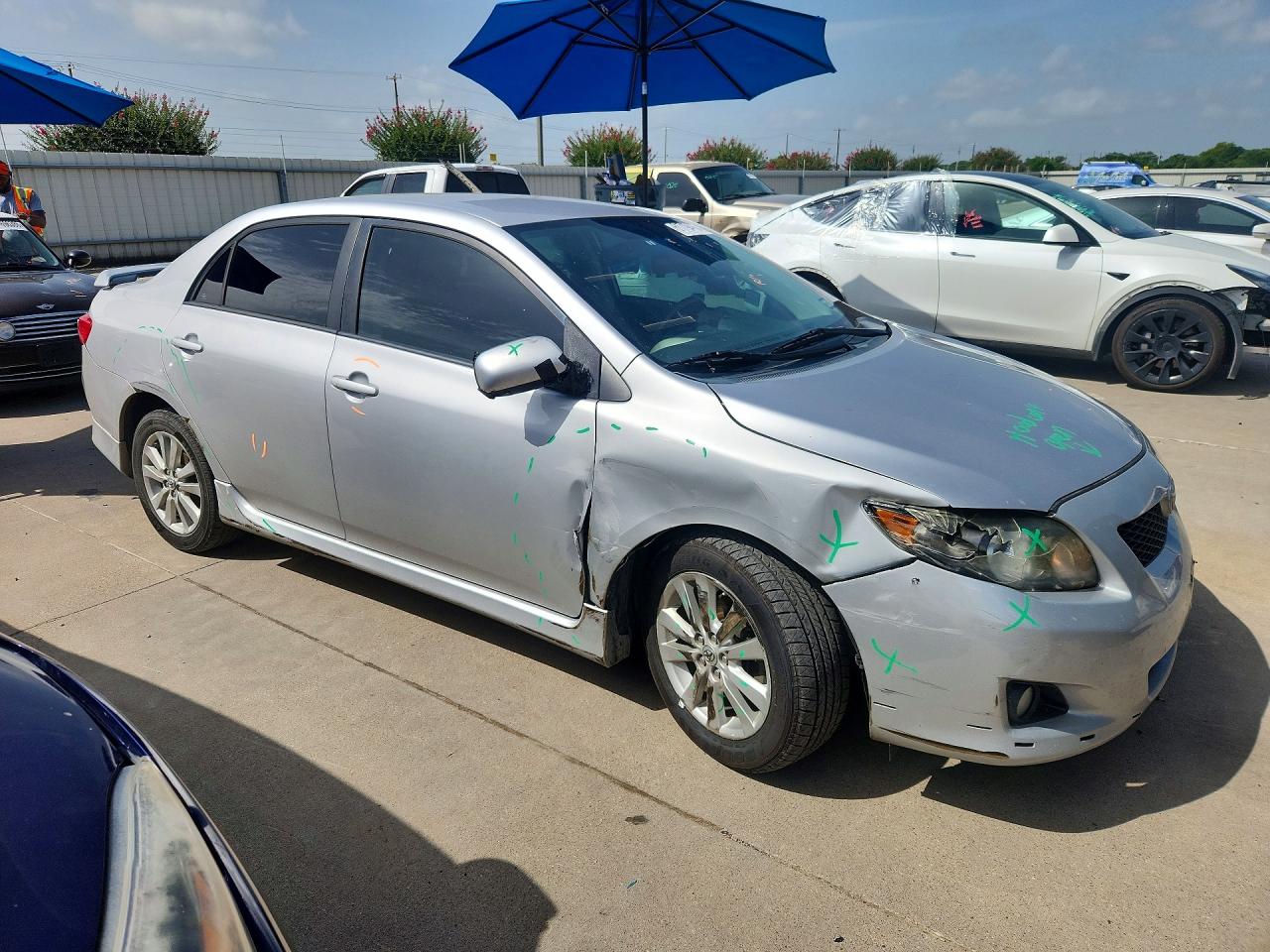 2010 Toyota Corolla S Серый vin: 2T1BU4EE9AC529446