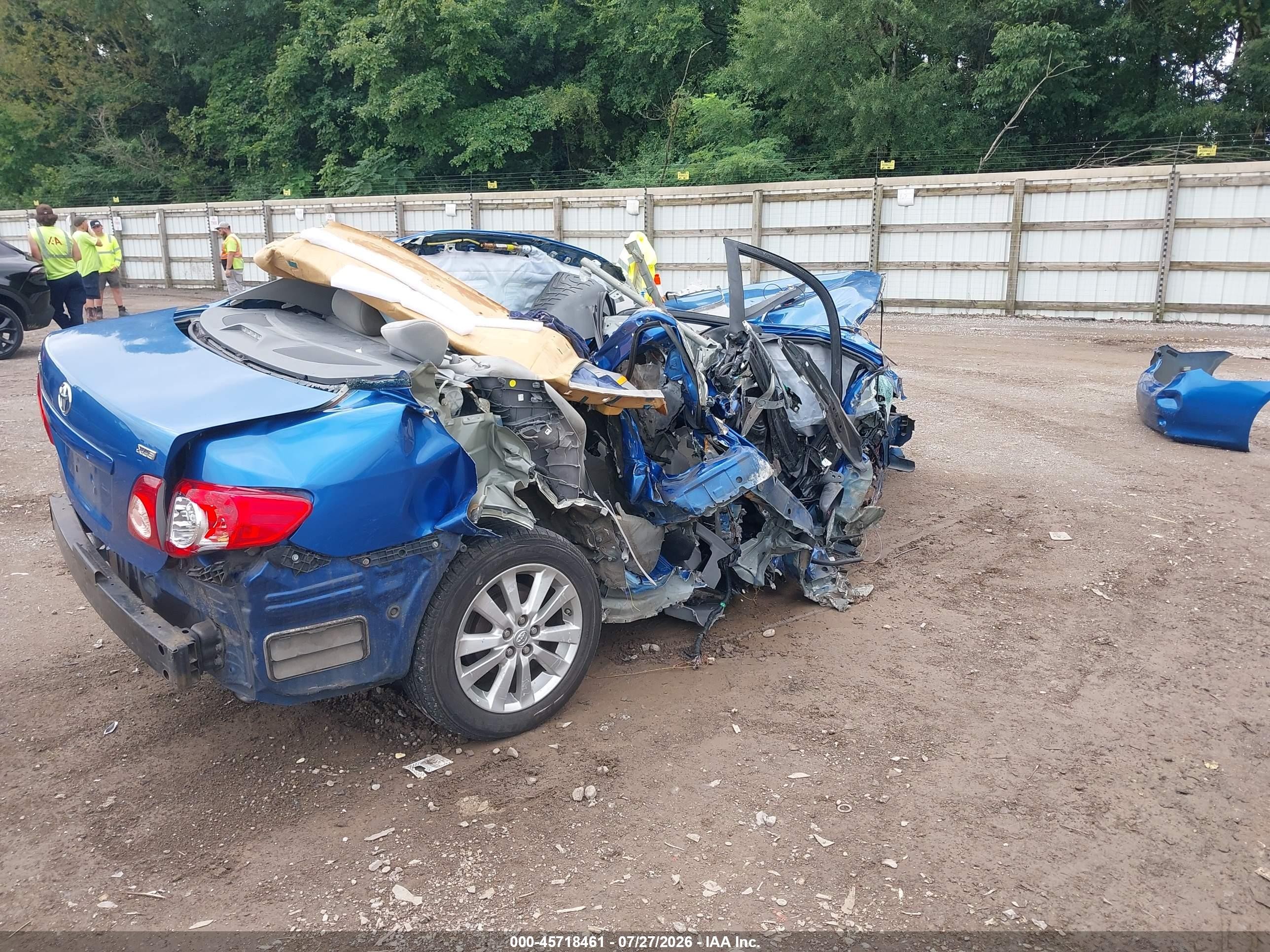 2010 Toyota Corolla Xle Blue vin: 2T1BU4EE9AC533318