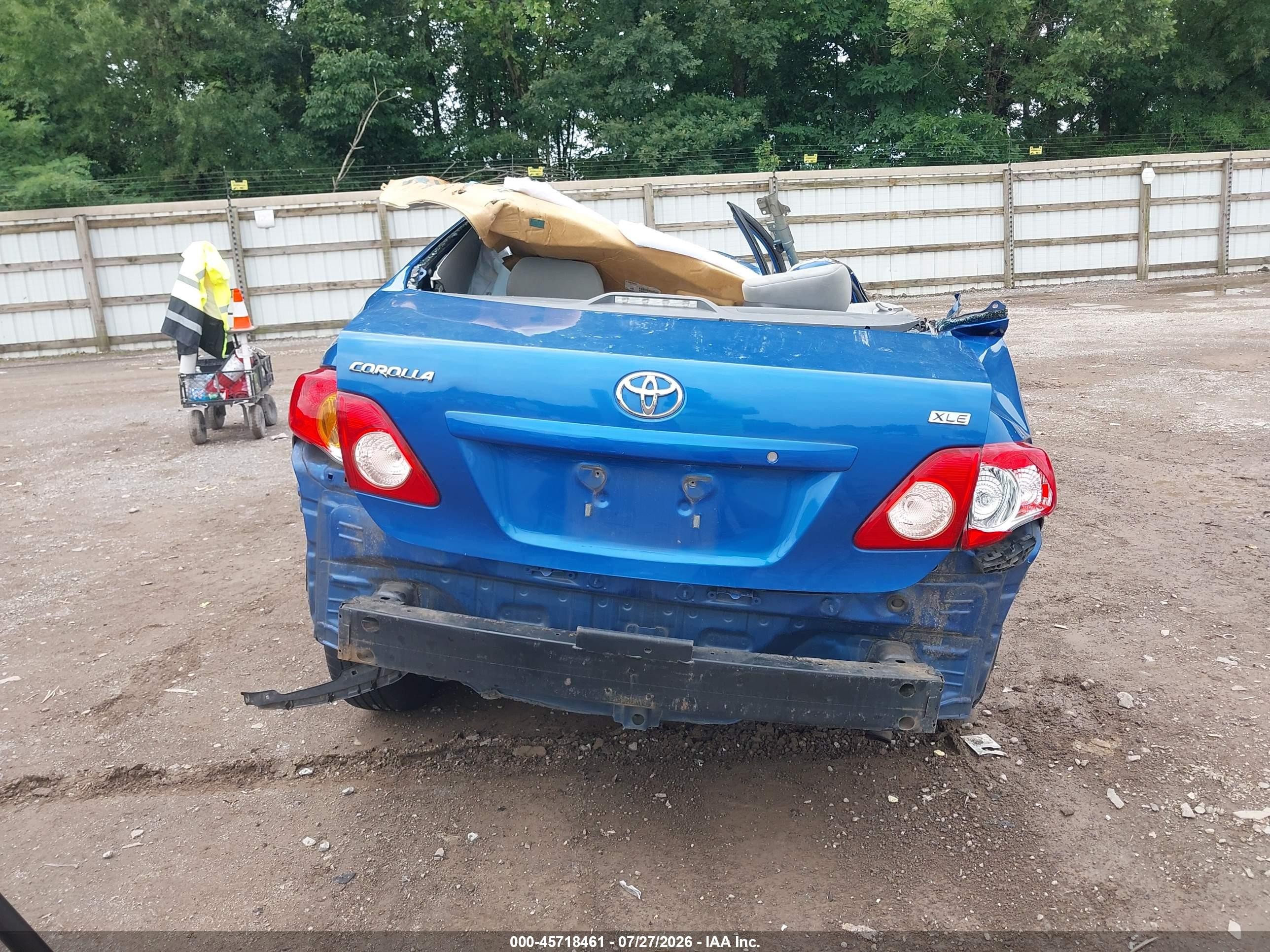 2010 Toyota Corolla Xle Blue vin: 2T1BU4EE9AC533318