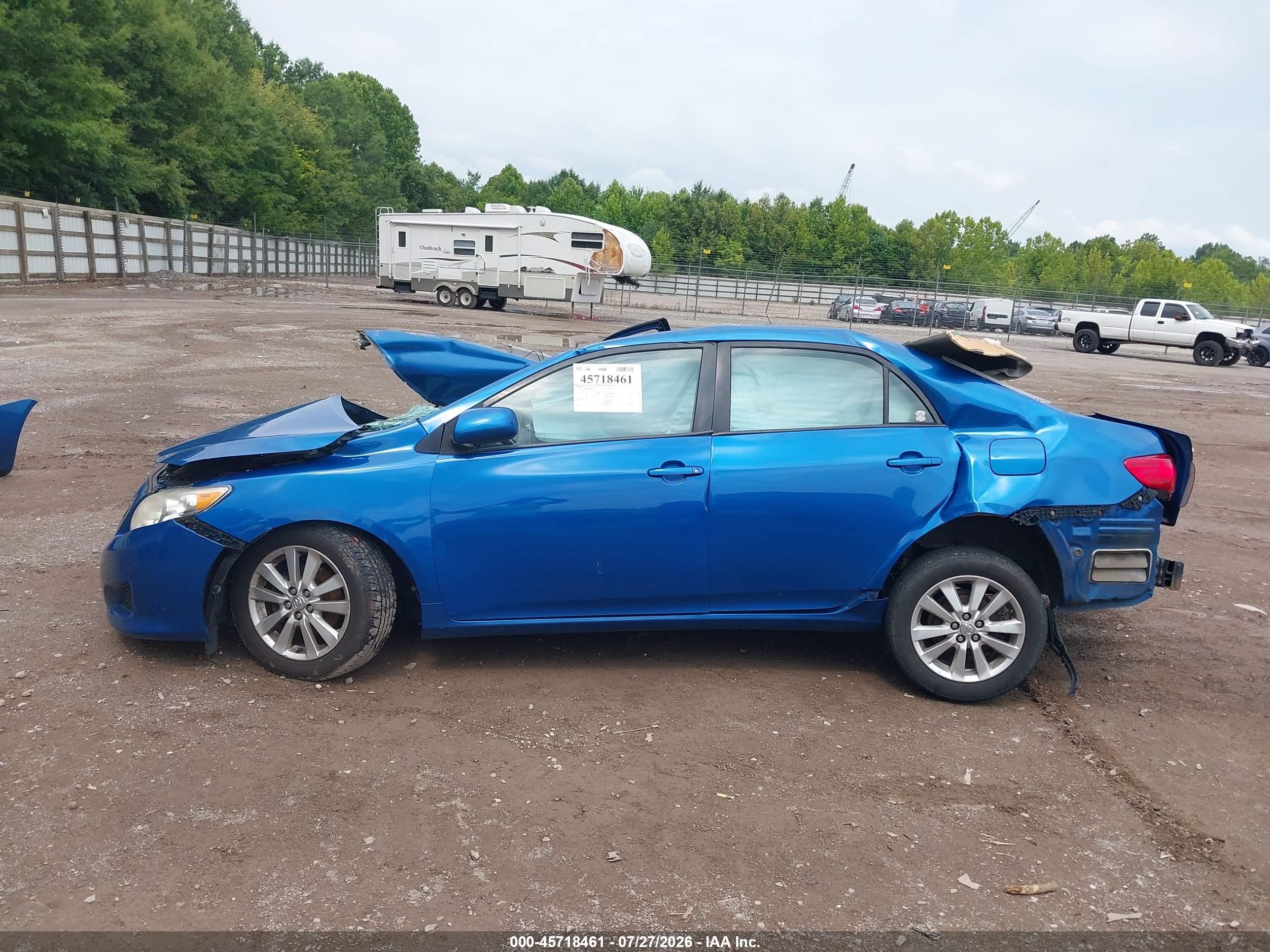 2010 Toyota Corolla Xle Blue vin: 2T1BU4EE9AC533318