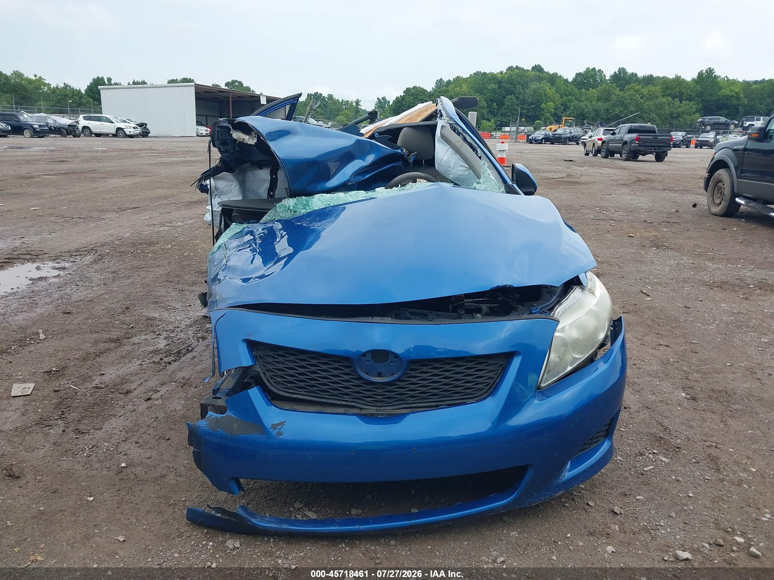 2010 Toyota Corolla Xle Blue vin: 2T1BU4EE9AC533318
