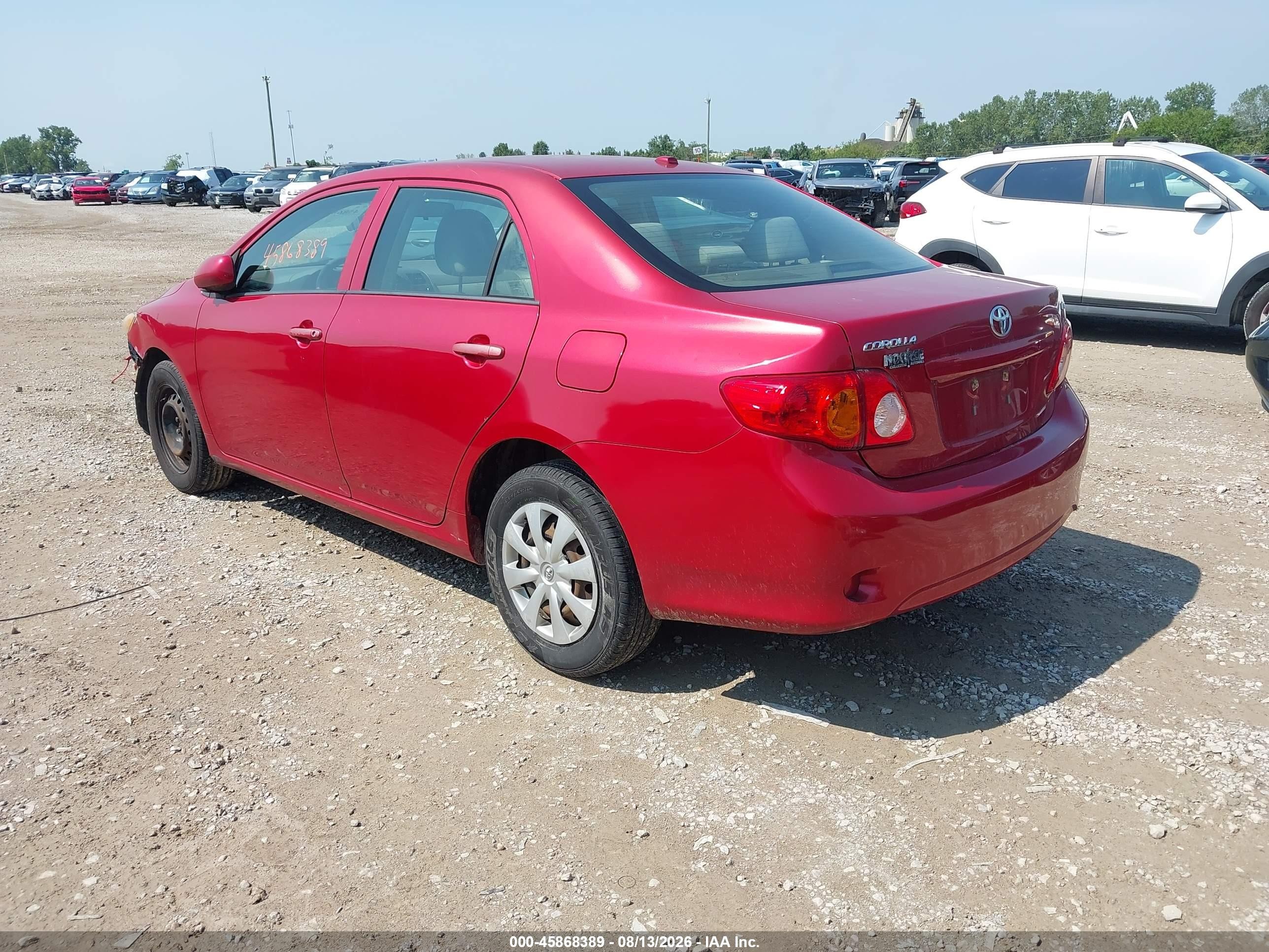 2010 Toyota Corolla Le Красный vin: 2T1BU4EE9AC534808