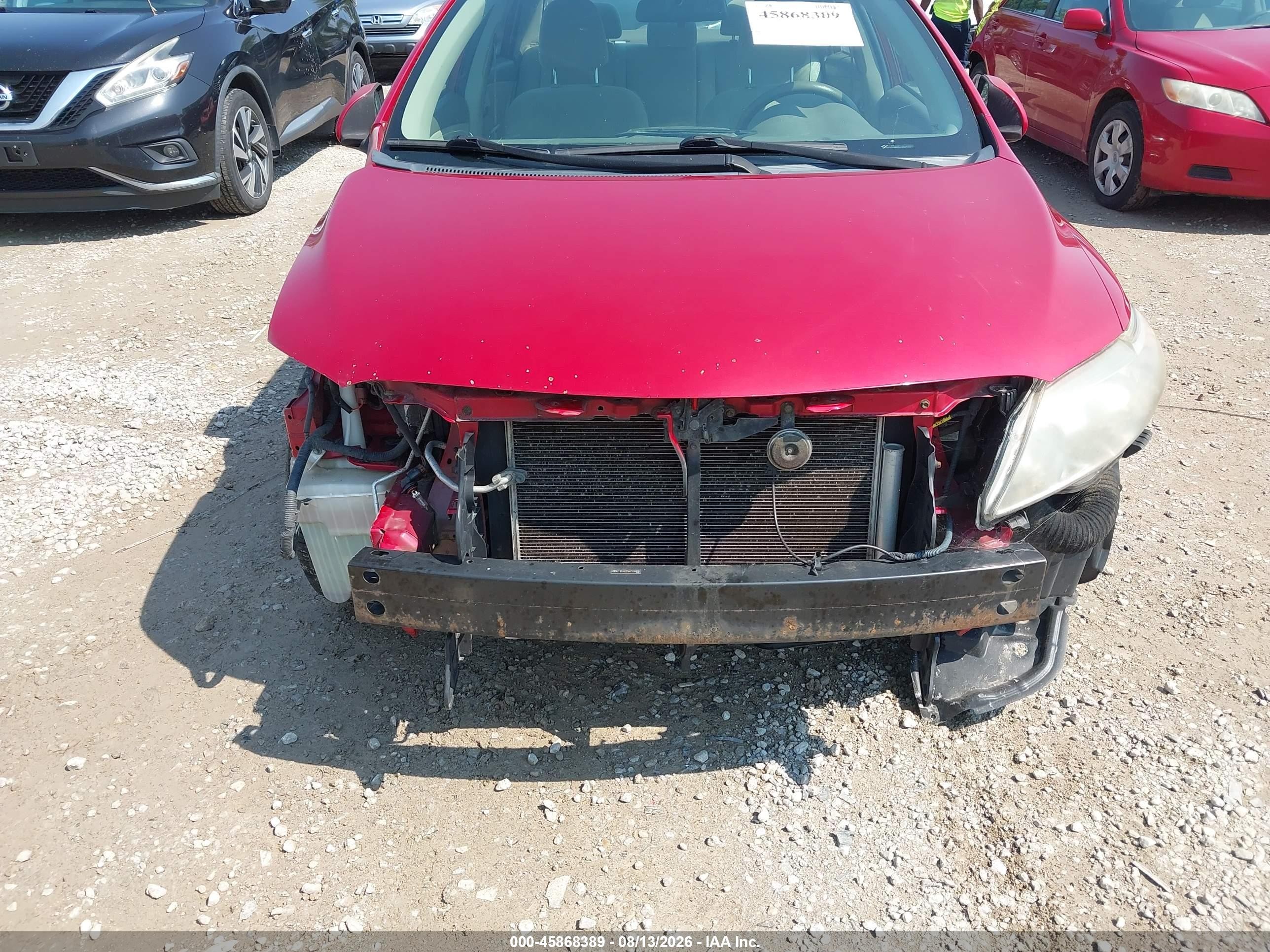 2010 Toyota Corolla Le Красный vin: 2T1BU4EE9AC534808