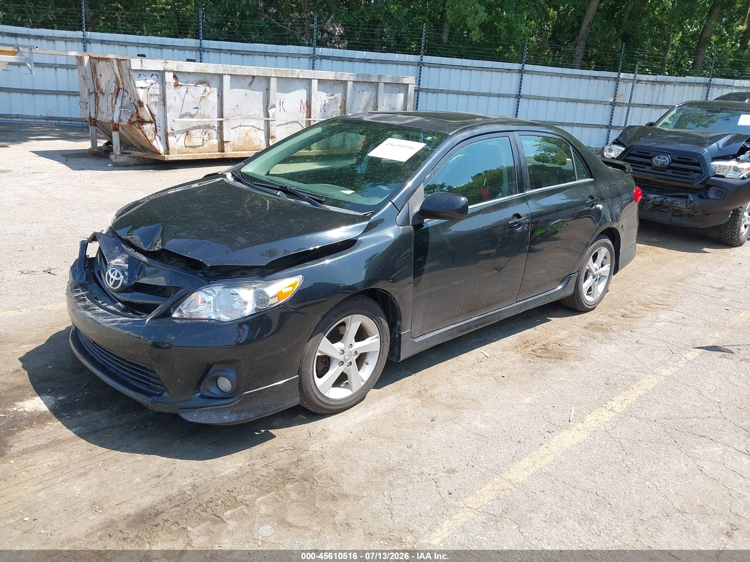2011 Toyota Corolla S Черный vin: 2T1BU4EE9BC577949