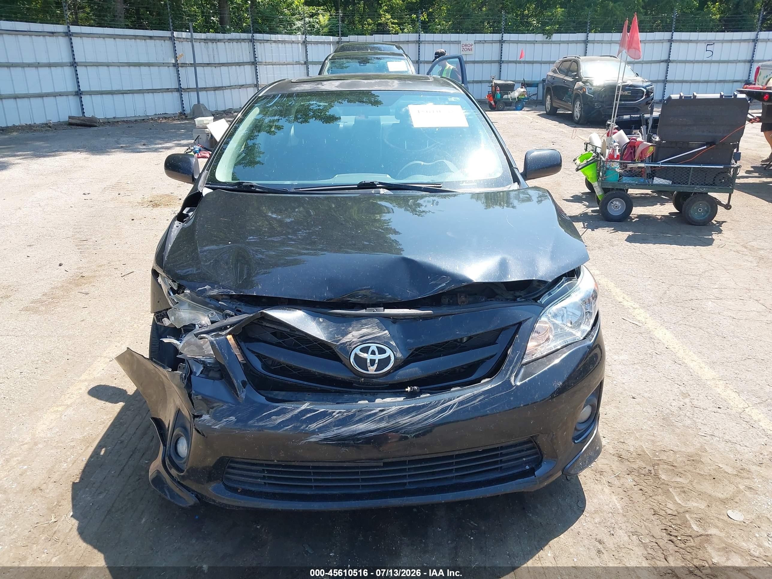 2011 Toyota Corolla S Черный vin: 2T1BU4EE9BC577949