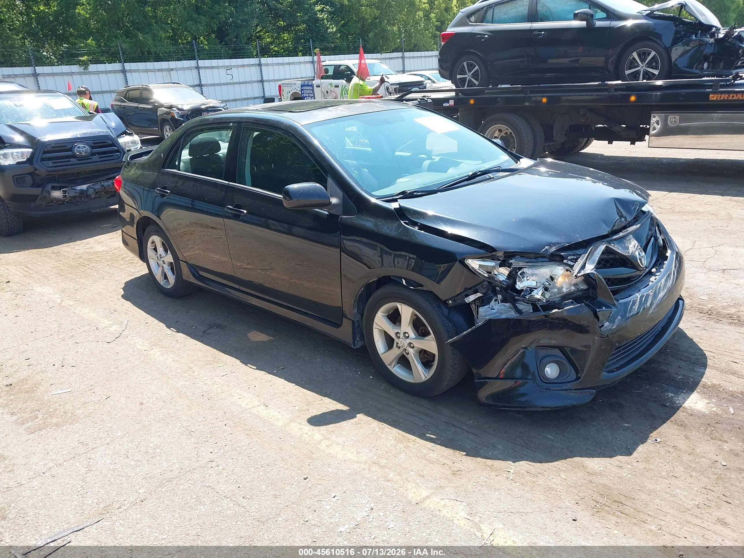 2011 Toyota Corolla S Черный vin: 2T1BU4EE9BC577949