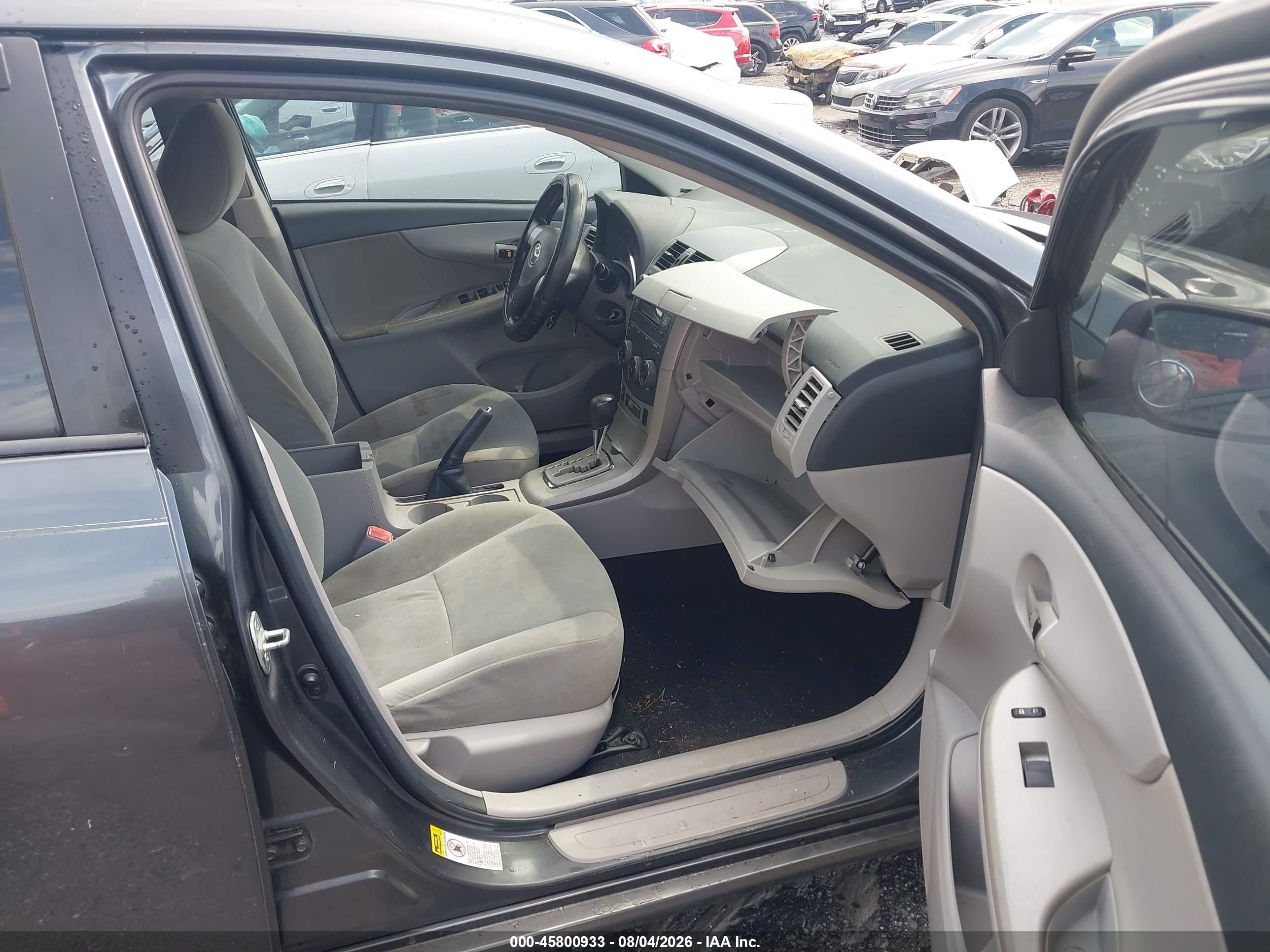 2011 Toyota Corolla Le Gray vin: 2T1BU4EE9BC593133