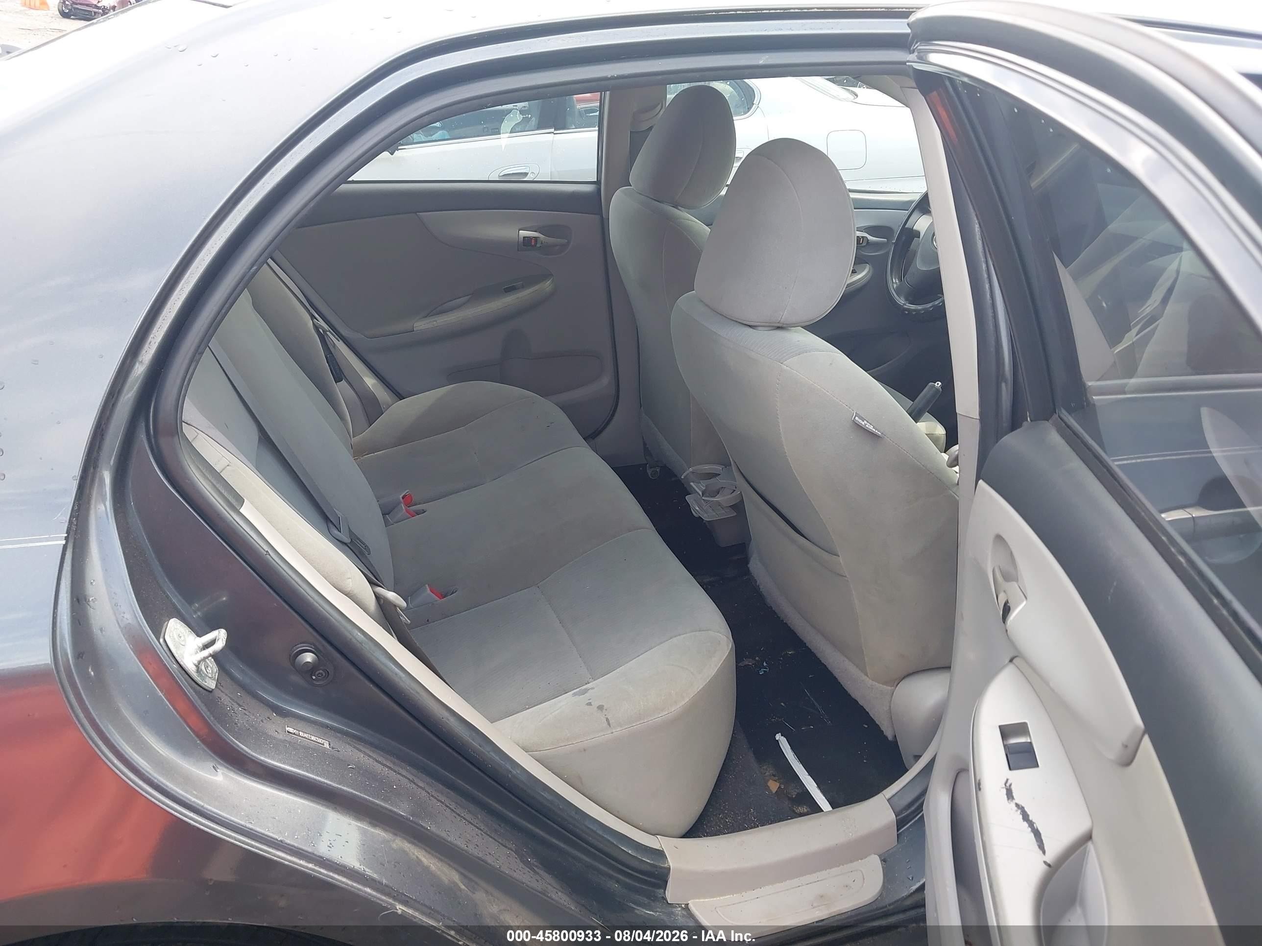 2011 Toyota Corolla Le Gray vin: 2T1BU4EE9BC593133