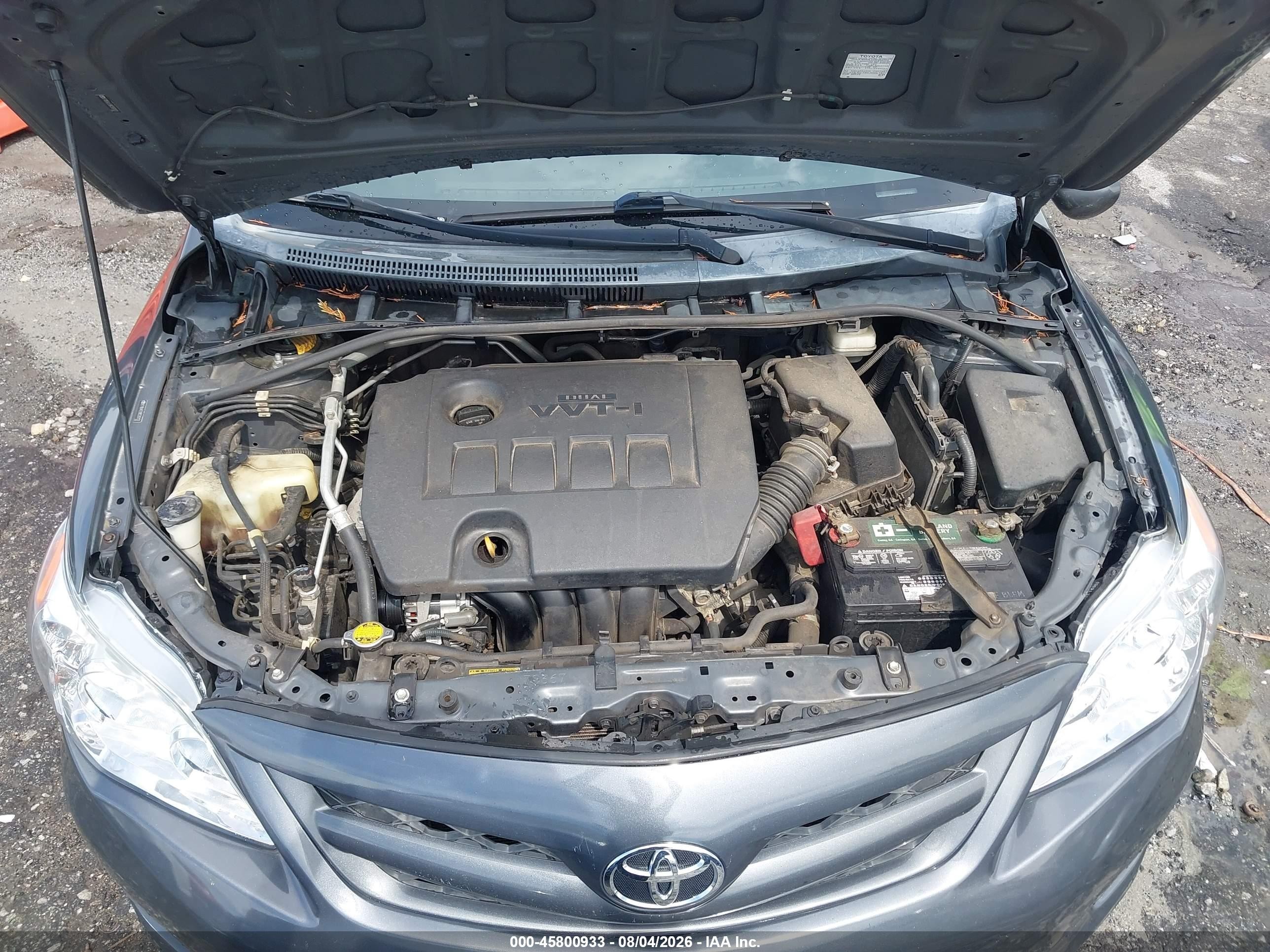 2011 Toyota Corolla Le Gray vin: 2T1BU4EE9BC593133