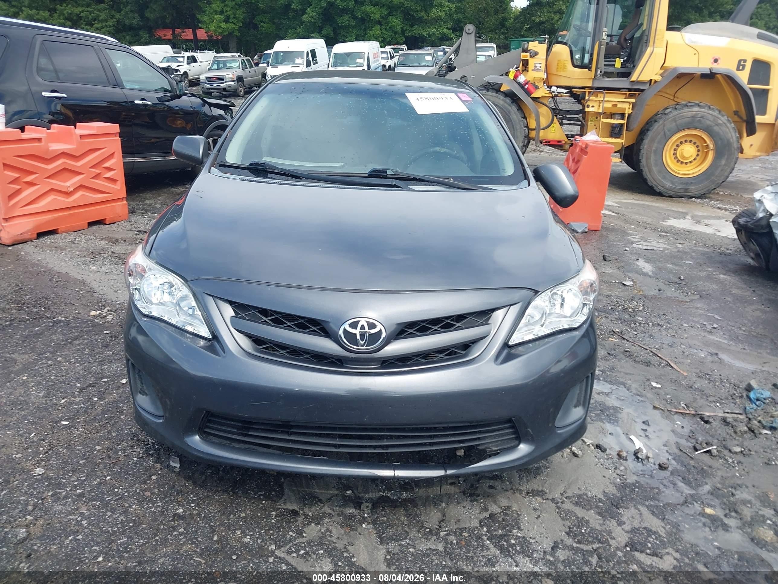 2011 Toyota Corolla Le Gray vin: 2T1BU4EE9BC593133