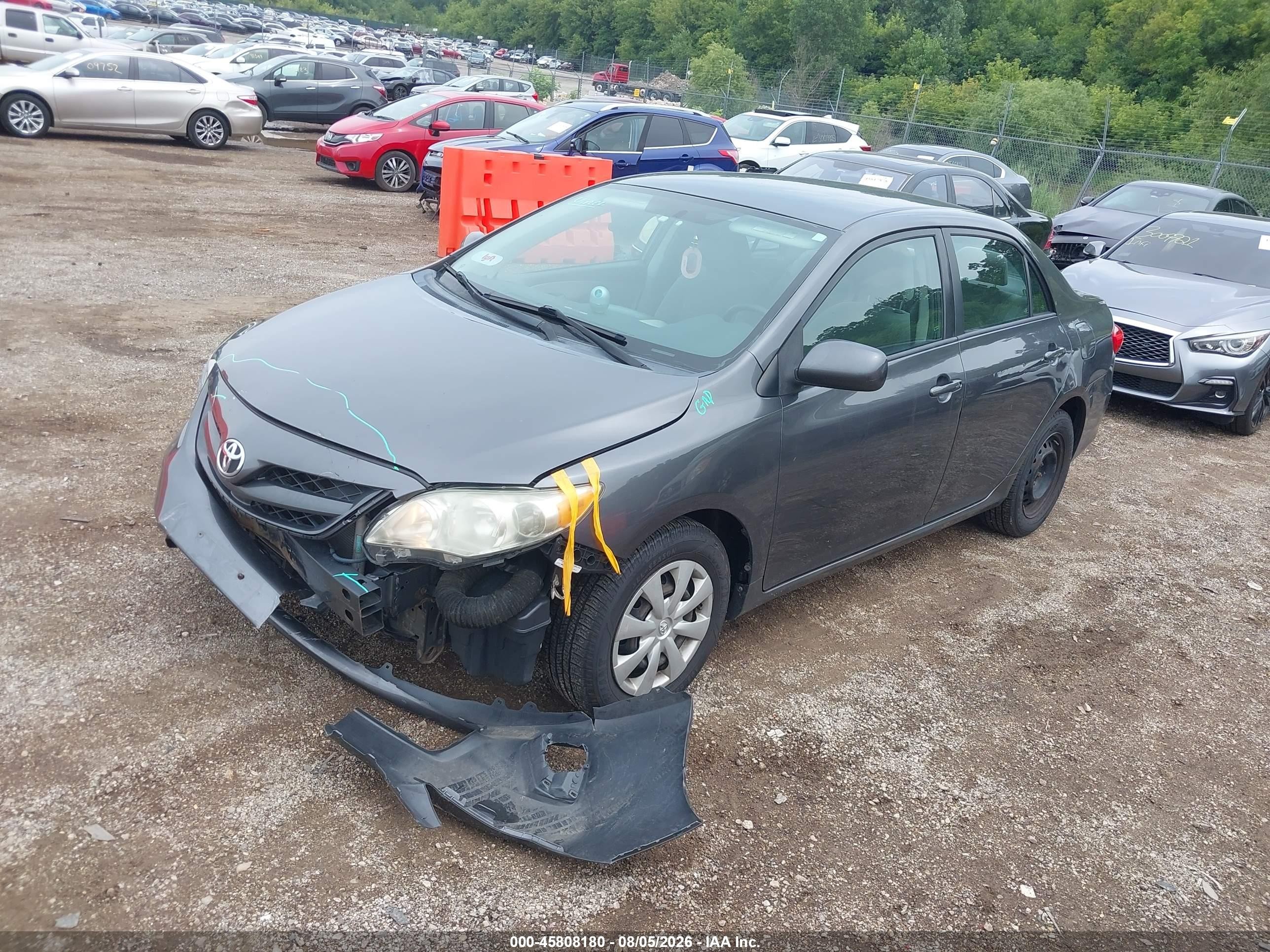 2011 Toyota Corolla Le Gray vin: 2T1BU4EE9BC593830